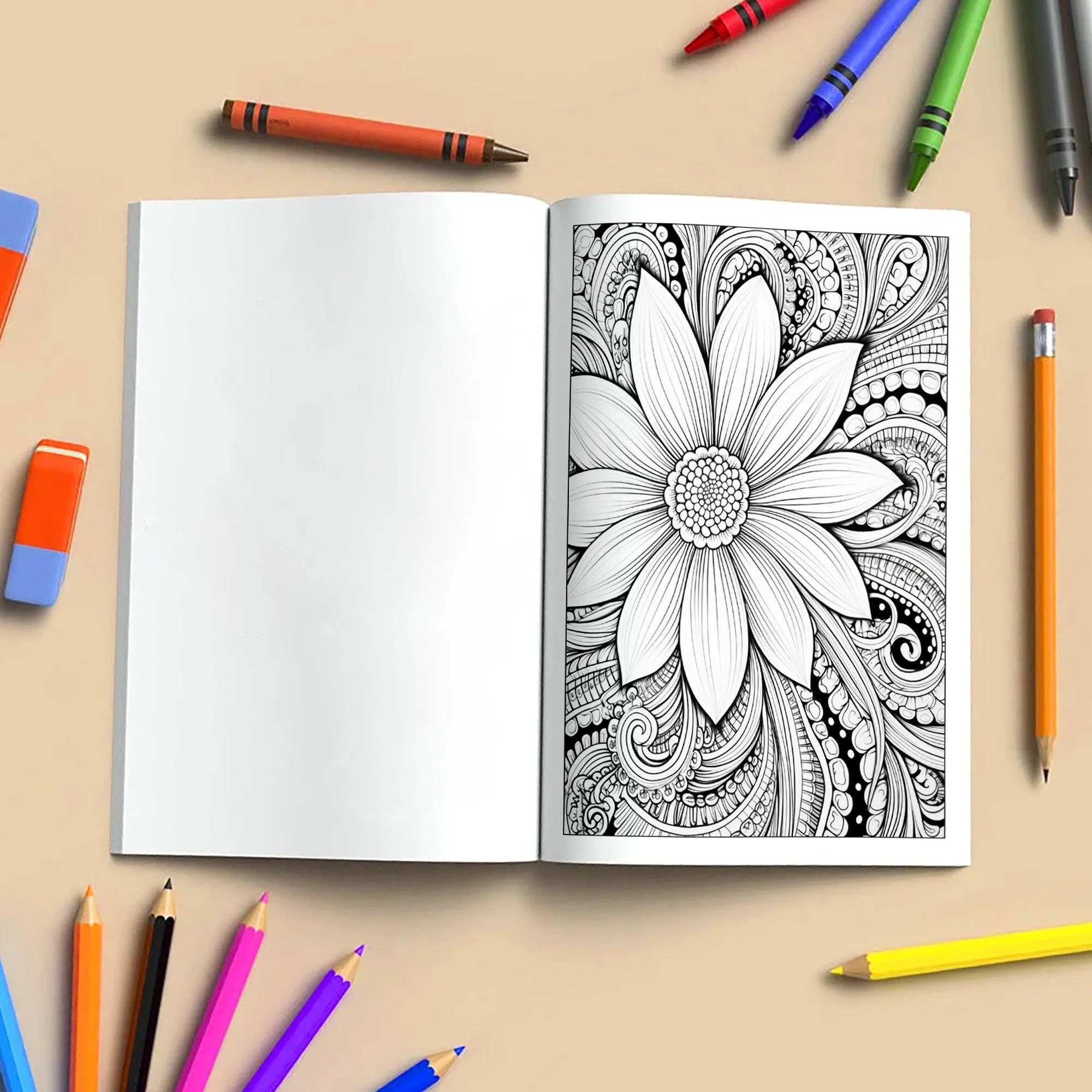 Floral Muse Coloring Pages – 48 Elegant Woman Designs for Adults - image 4
