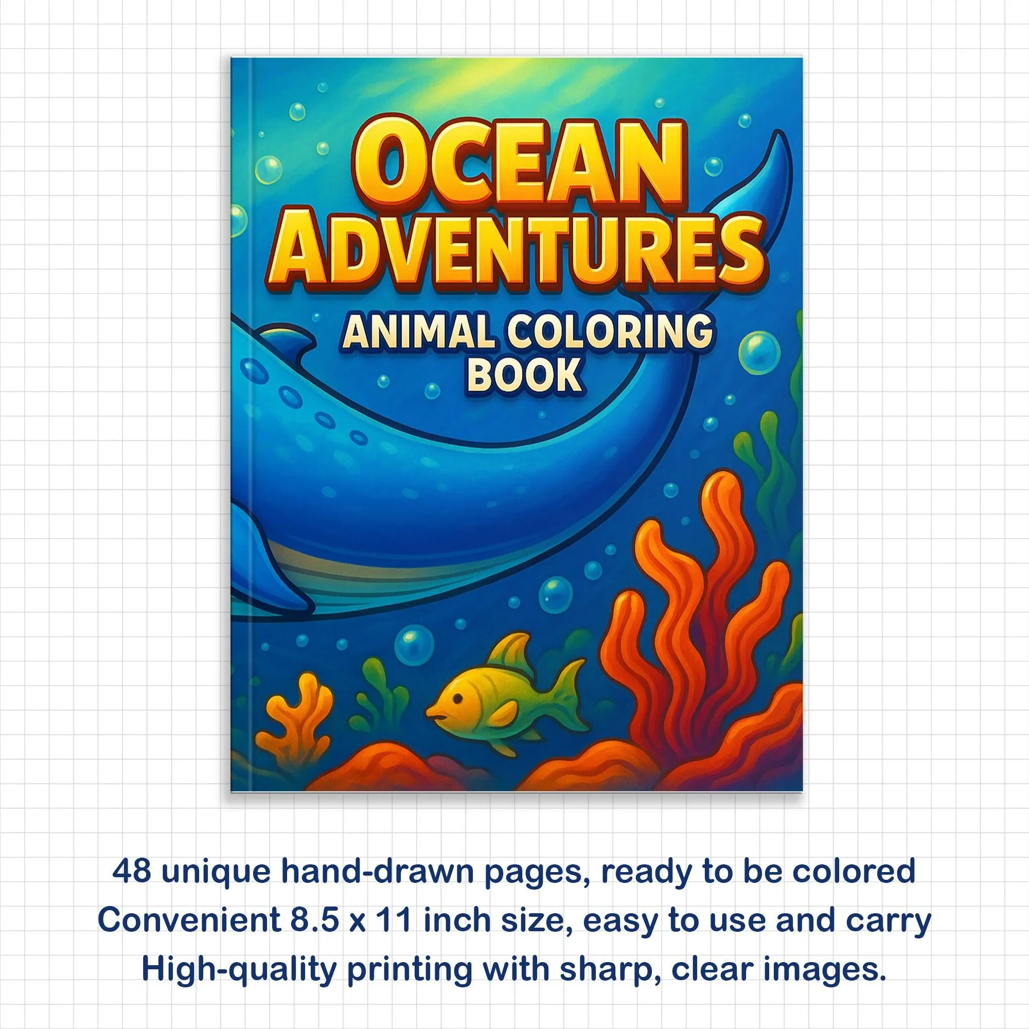 Adorable Animals – 48 Pages – Easy Coloring for Young Artists - image 2