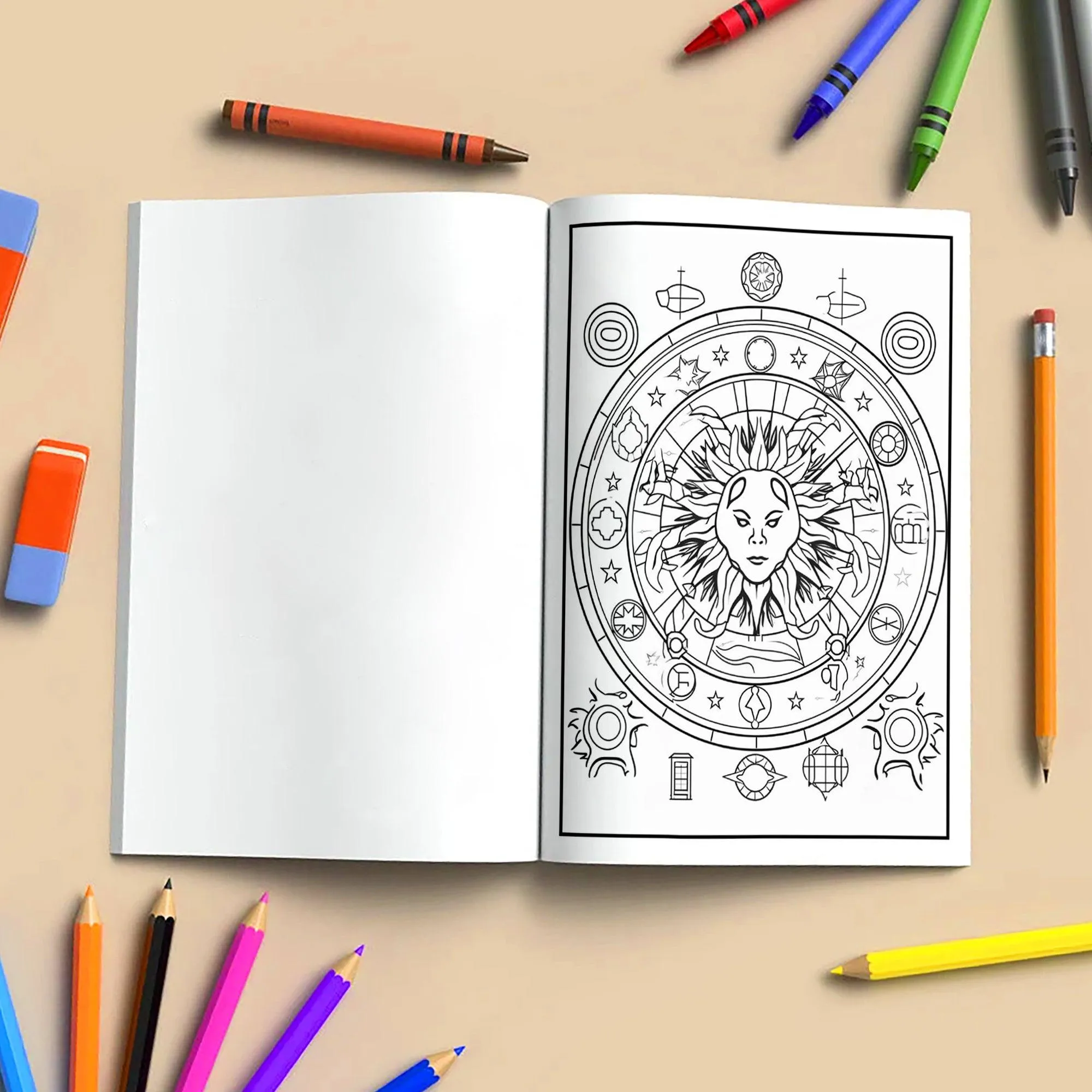 Zodiac Harmony Coloring Pages – 48 Pages – 12 Star Signs, Celestial Art, Spiritual Vibes – For Adults - image 4