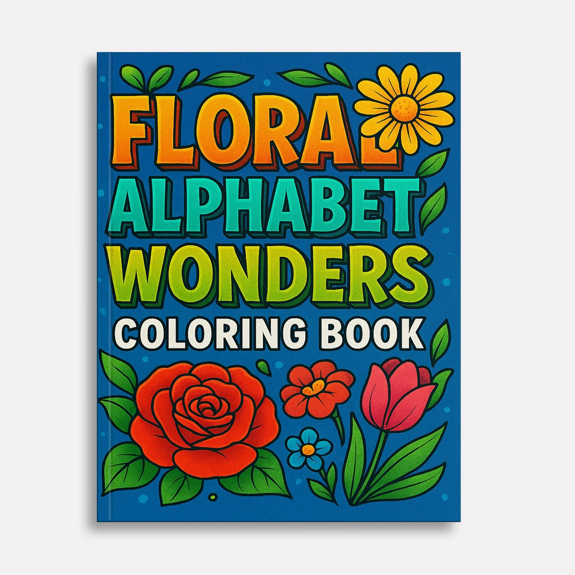 Floral Alphabet Wonders – Coloring Pages – 48 Botanical Letters – For Kids And adults - image 4
