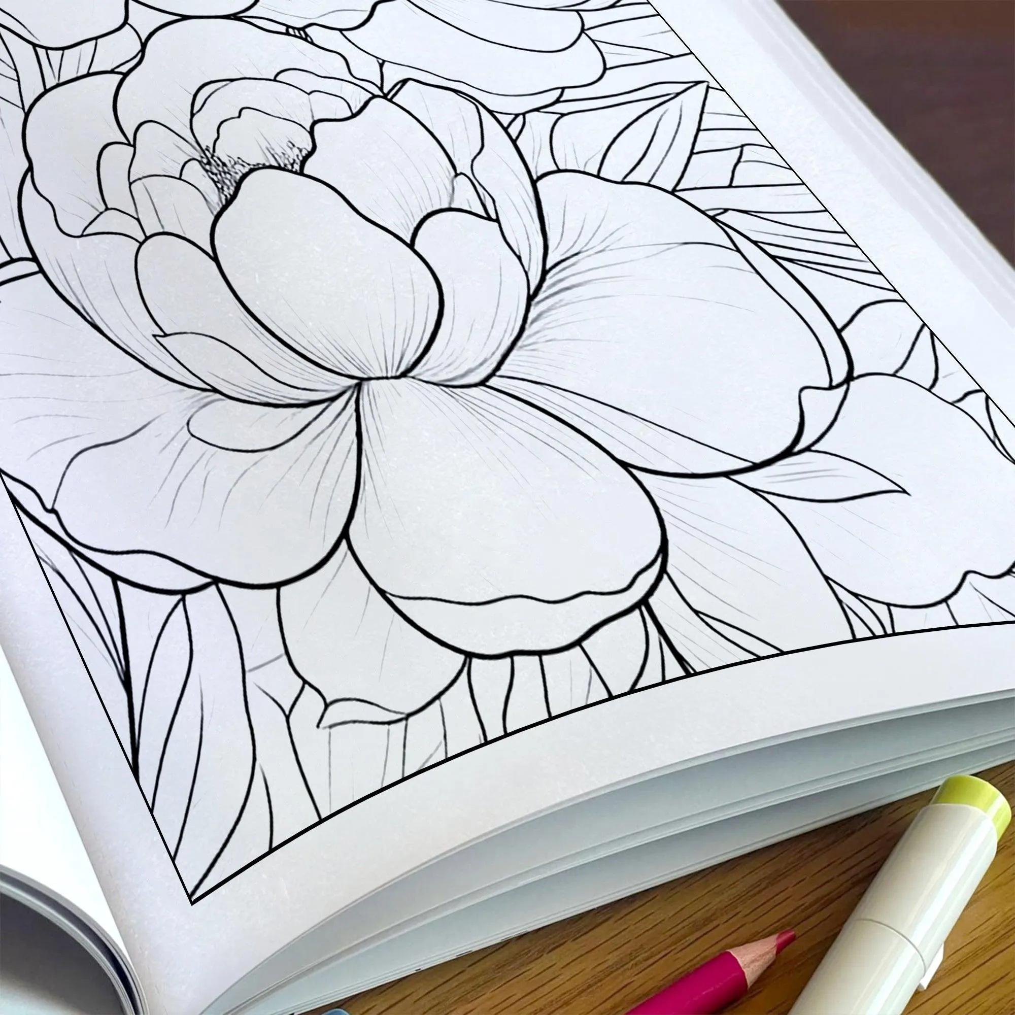 Peony Dreams Garden Coloring Pages – 48 Pages – Timeless Floral Art, Blooming Peonies, Graceful Designs – For Adults - image 5
