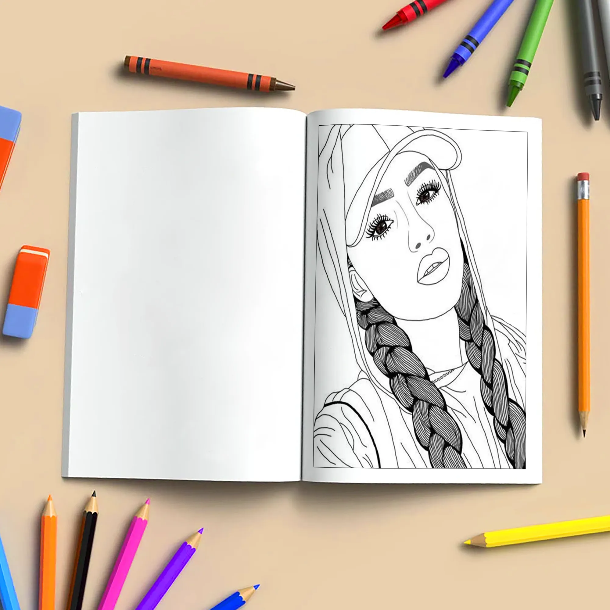 Beautiful Brown Girls Coloring Pages – 48 Elegant Designs for Adults - image 5