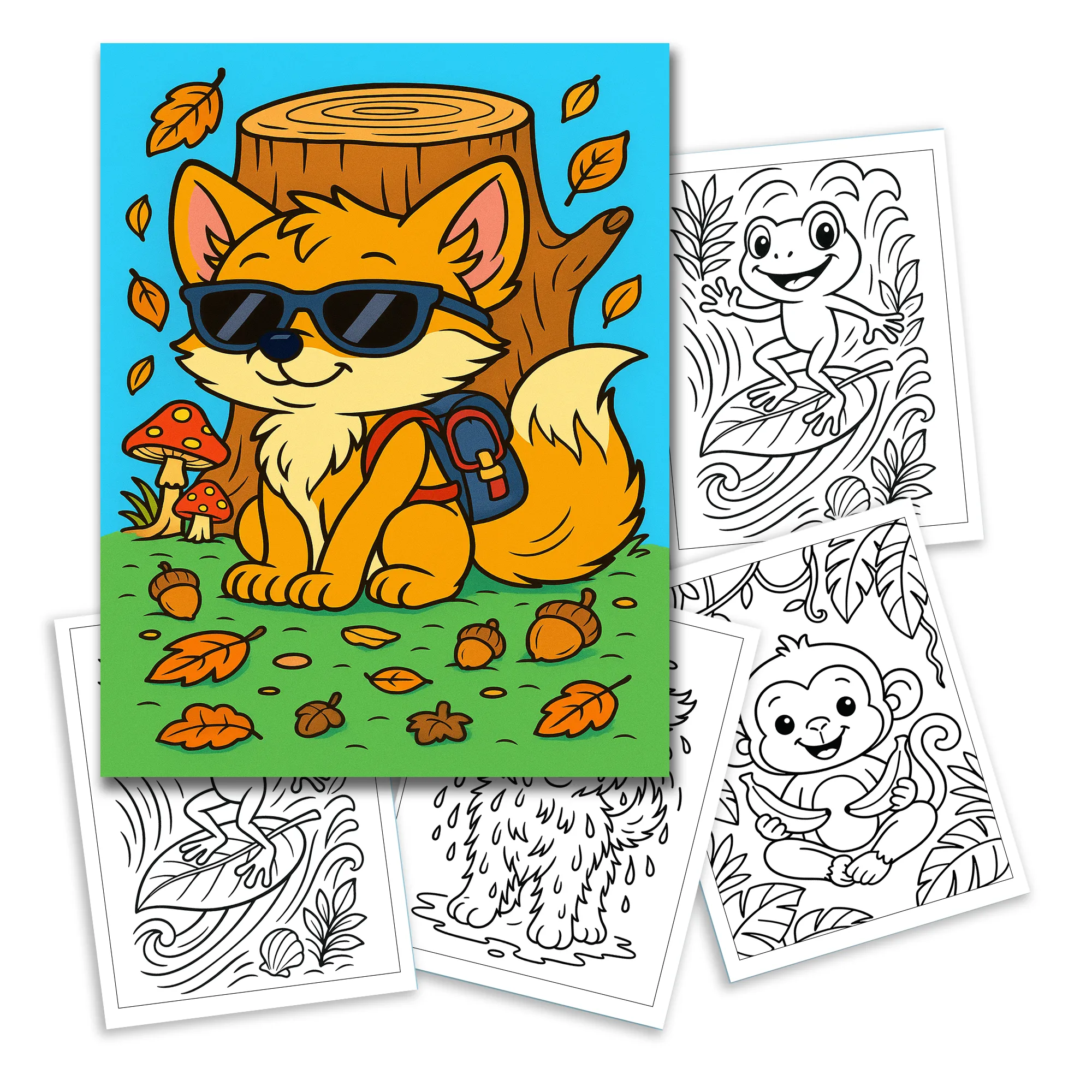 Funny Animal Coloring Pages for Kids – 48 Goofy & Cute Designs - image 2