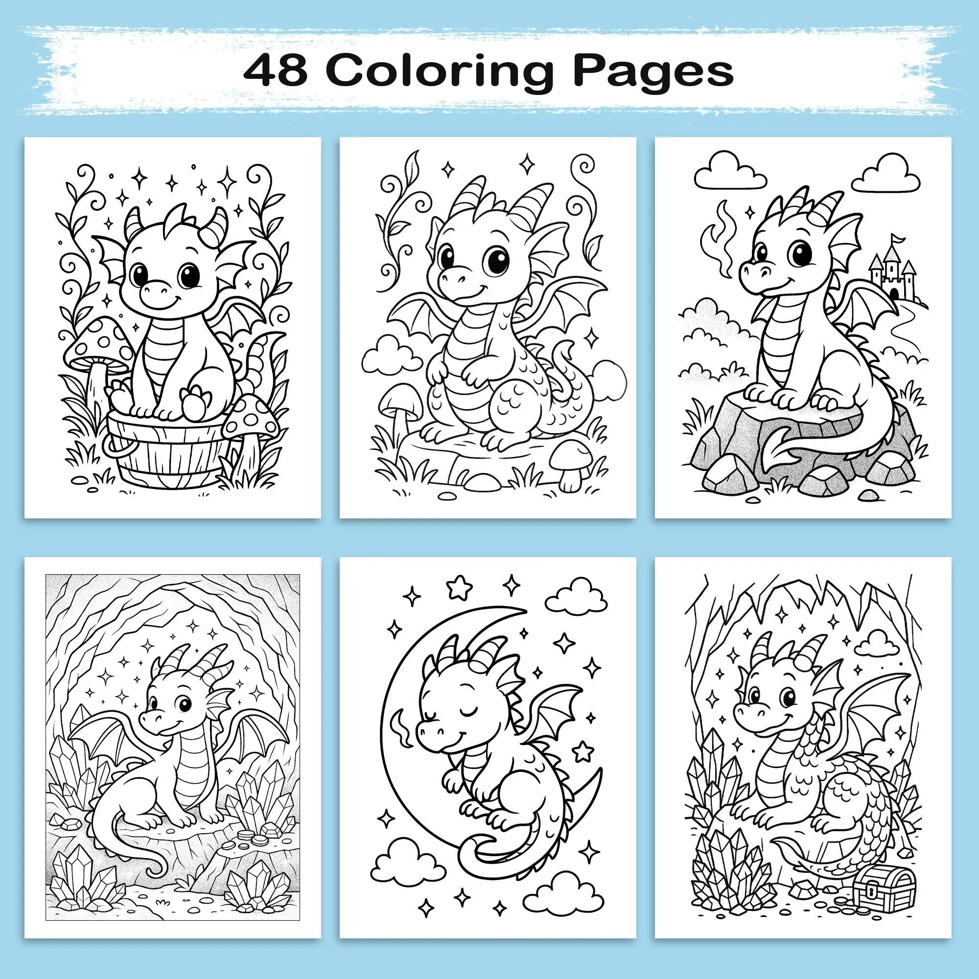 Dragons & Dreams Coloring Book - A Magical Coloring Adventure - image 4