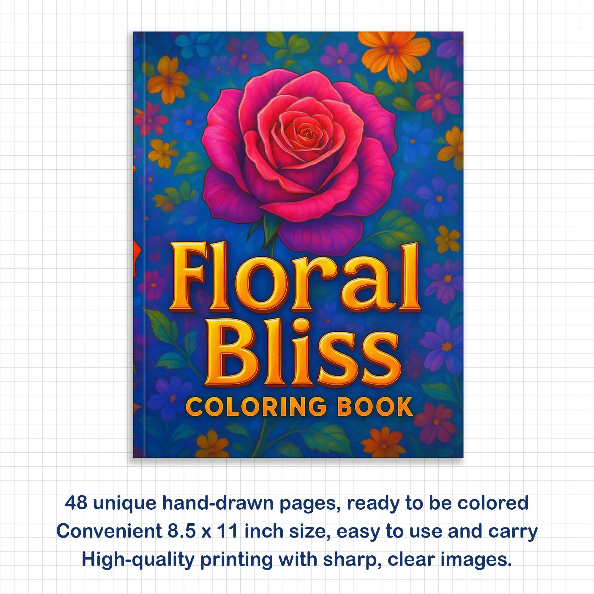 Floral Bliss Coloring Pages – 48 Elegant Botanical Designs for Adults - image 3