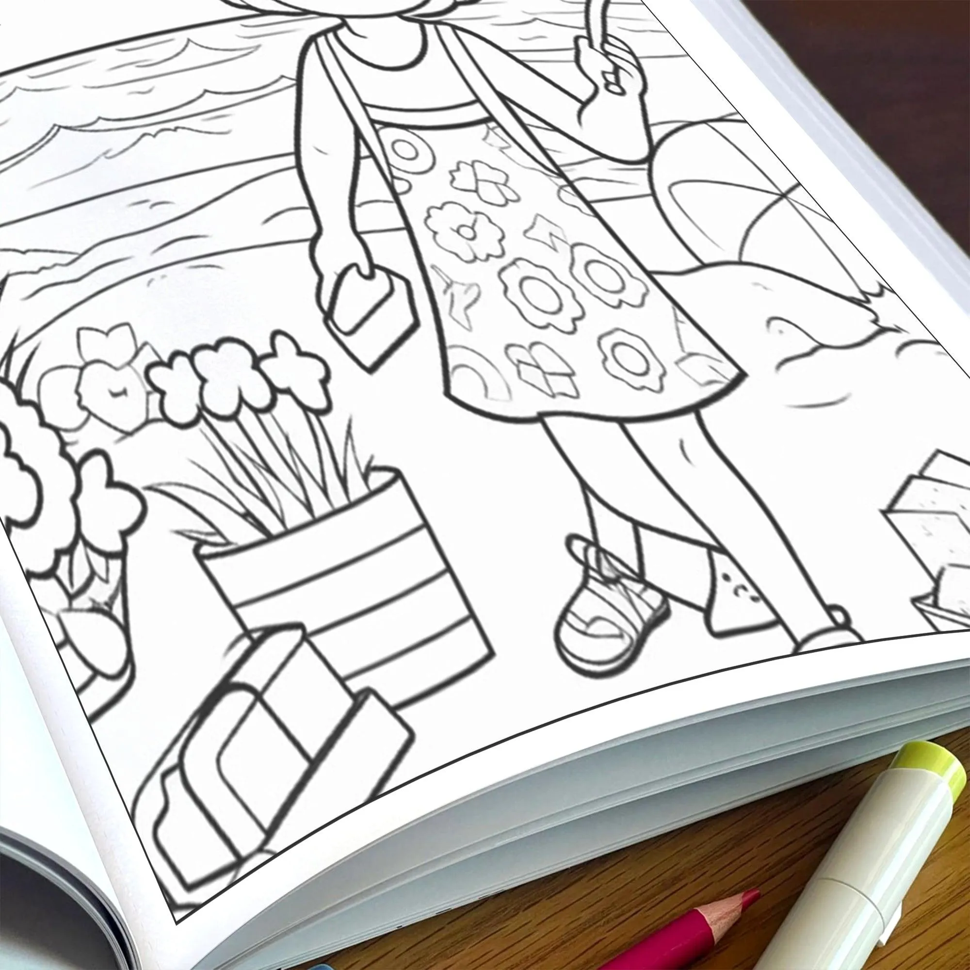 Hawaii Bliss Coloring Pages – 48 Summer Scenes for Kids - image 5