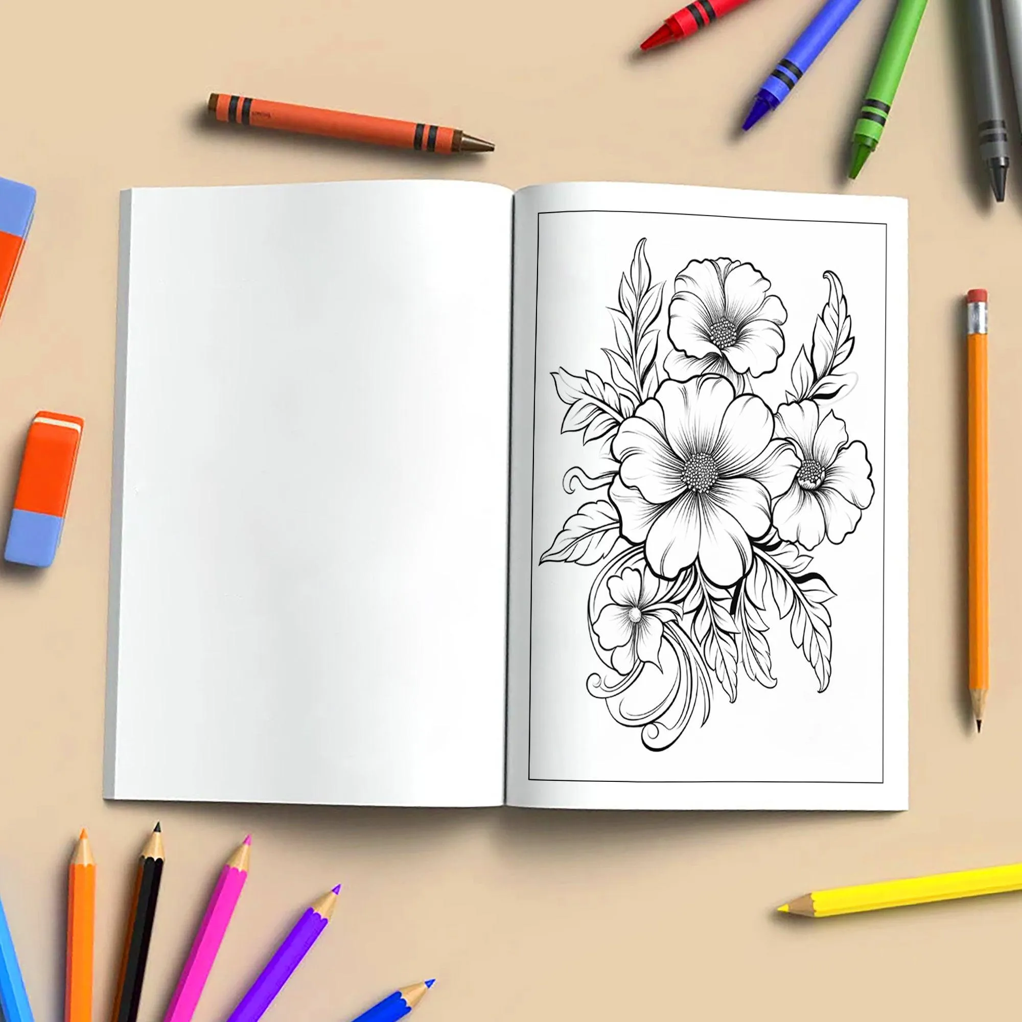 Mandala Flowers Coloring Pages – 48 Relaxing Floral Patterns for Adults to Color - image 4