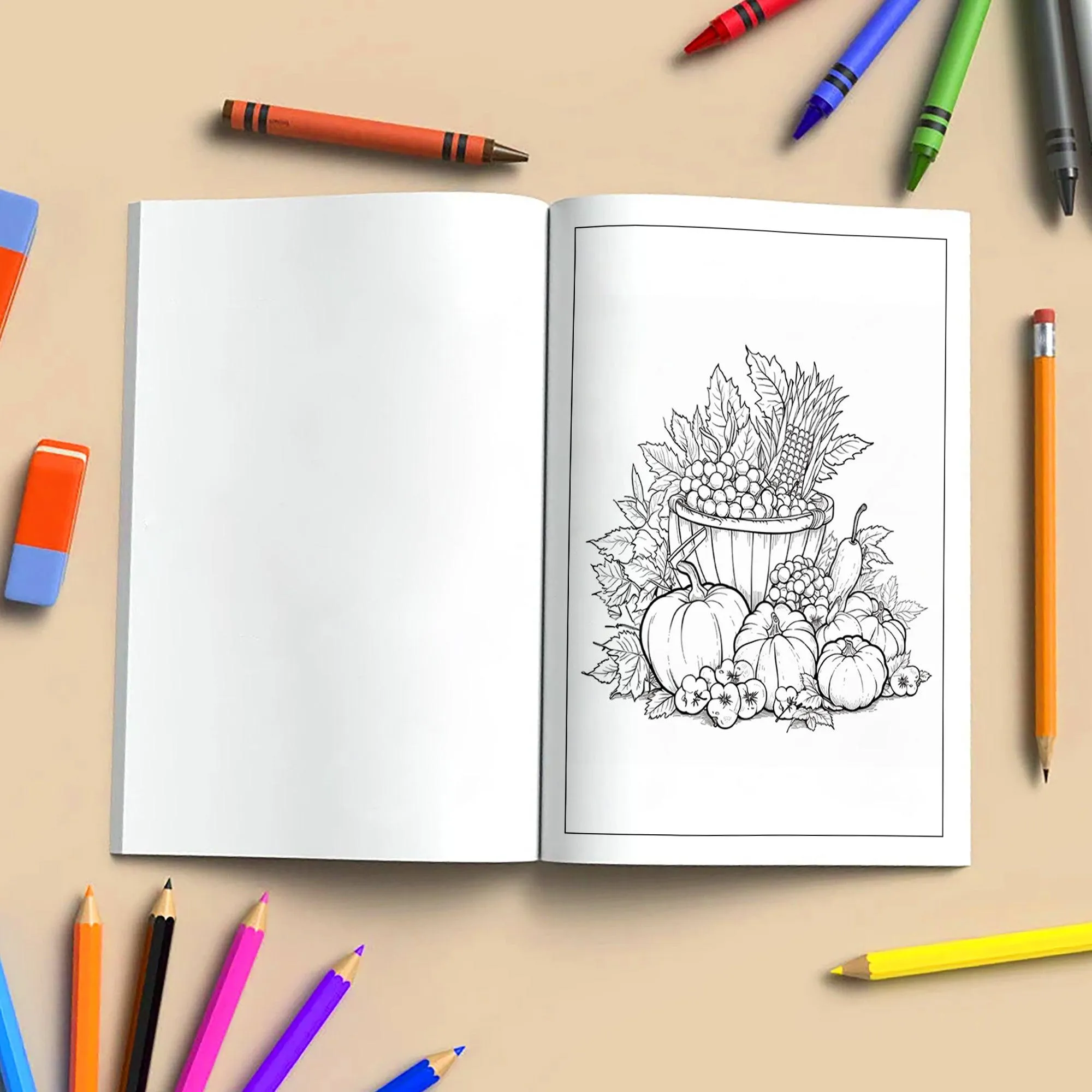 Pumpkin Bloom Delight Coloring Pages – 48 Pages – Pumpkins, Autumn Flowers, Harvest Garden Designs – For Adults - image 4