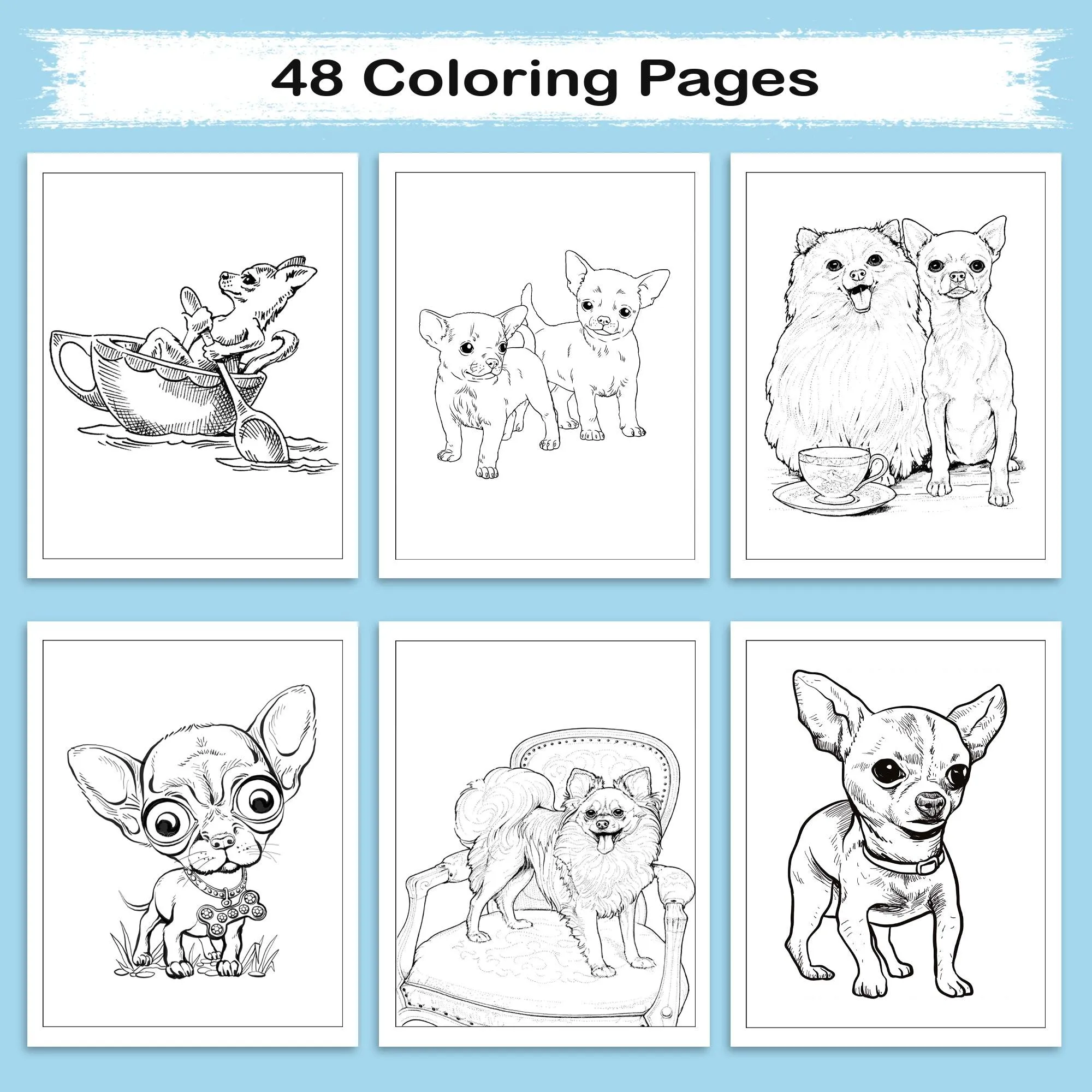 Chihuahua Love – Relaxing Coloring Book for Dog Fans of All Ages - image 4