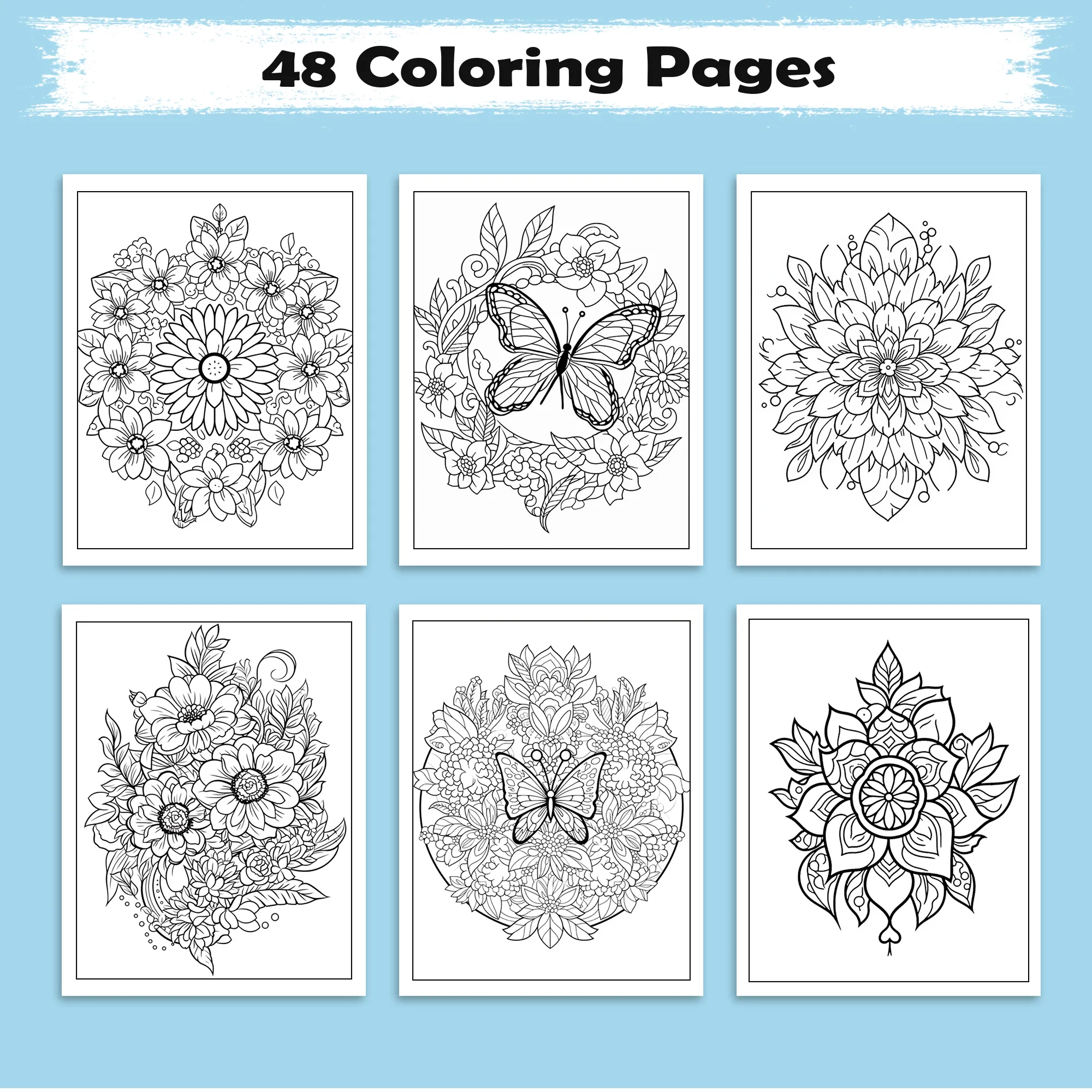 Mandala Bloom Coloring Pages – 48 Intricate Spring Designs for Adults - image 3