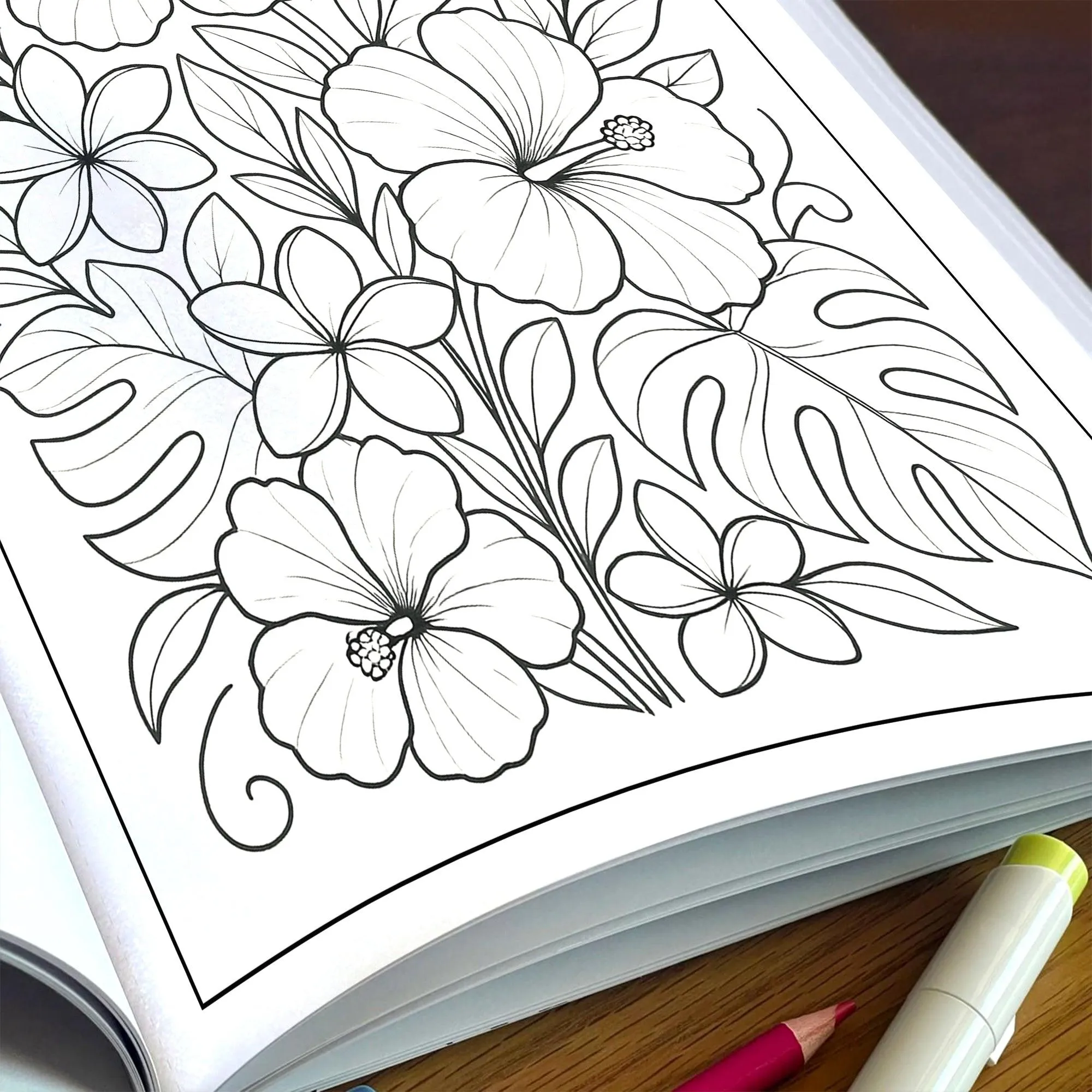Sunshine Garden Flowers Coloring Pages – 48 Cheerful Floral Designs - image 6