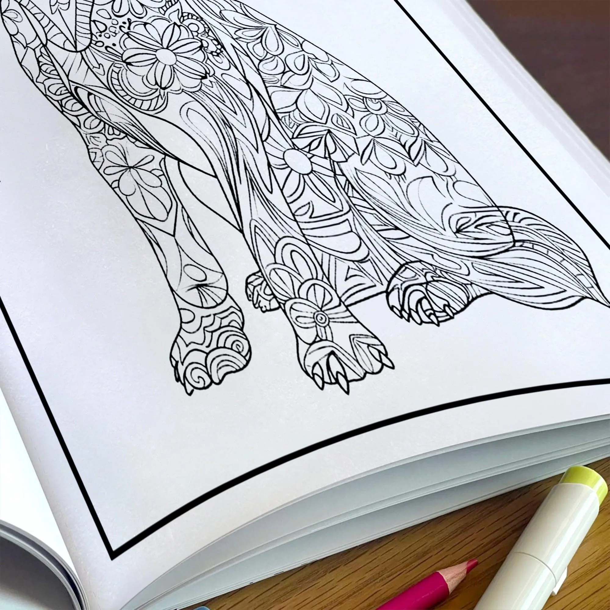 Mandala Dogs in Bloom Coloring Pages – 48 Floral Mandala Dog Designs for Adults - image 5