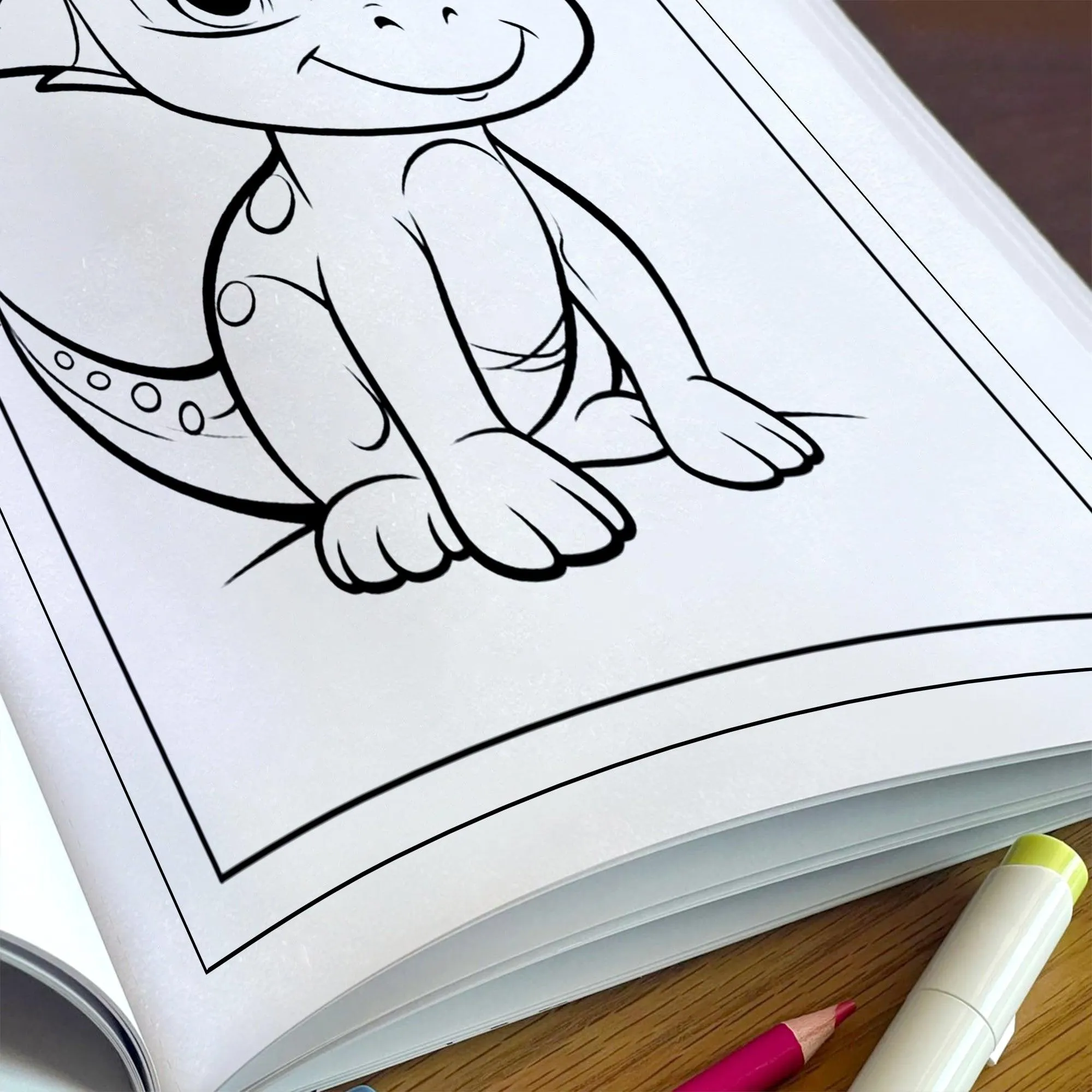 Tiny Dino Friends – Cute Dinosaur Coloring Pages – 48 Pages – Adorable Jurassic Creatures – For Kids - image 5