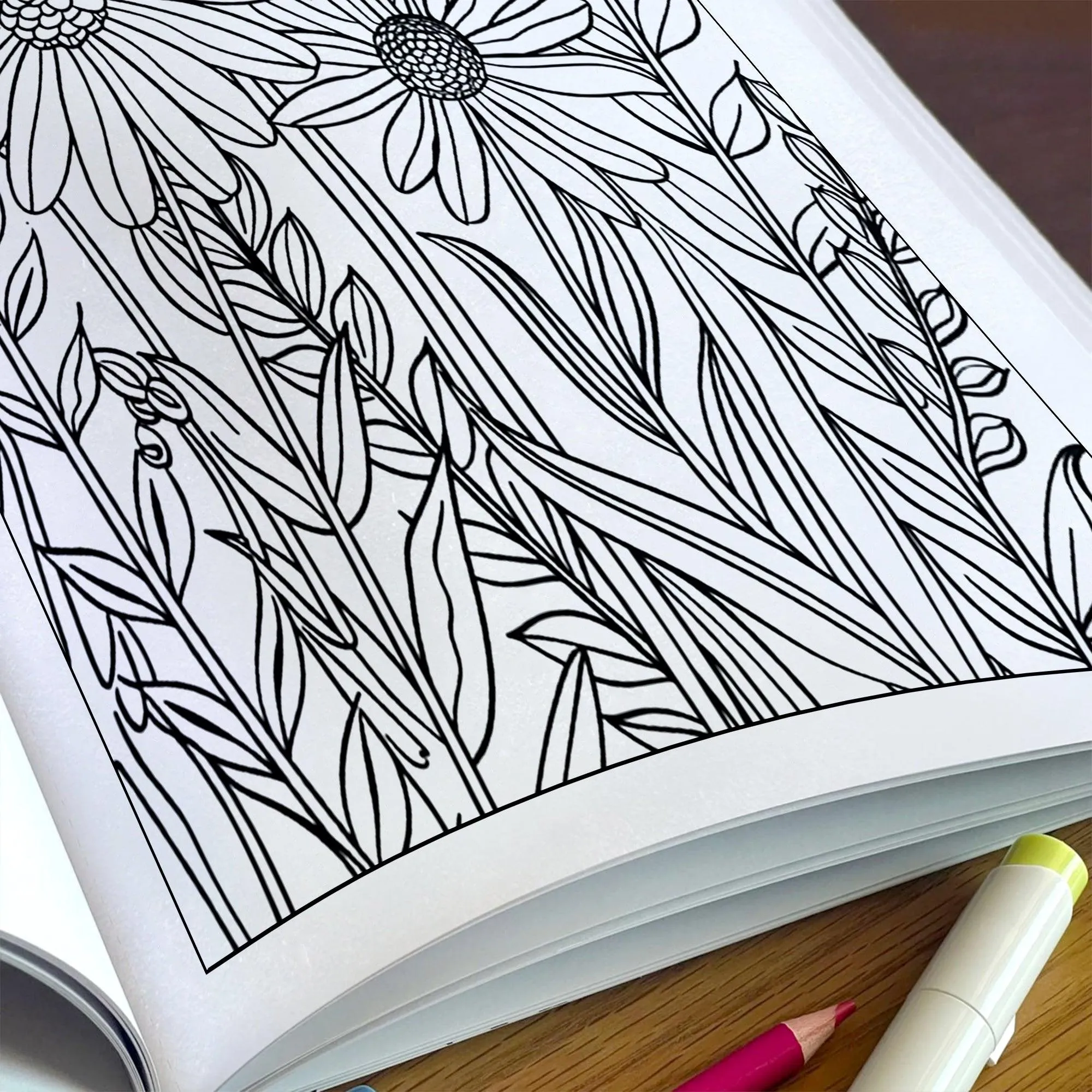 Wild Meadow Blooms Coloring Pages – 48 Elegant Floral Designs for Adults - image 5