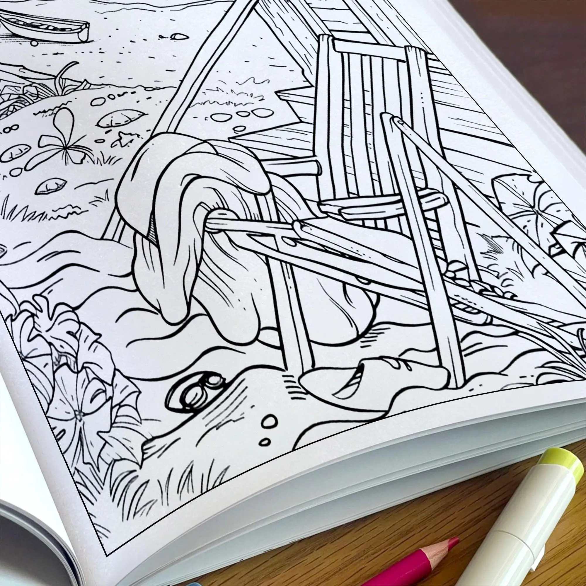 Relaxing Hawaii Shores Coloring Pages – 48 Serene Coastal Views for Adults - image 5