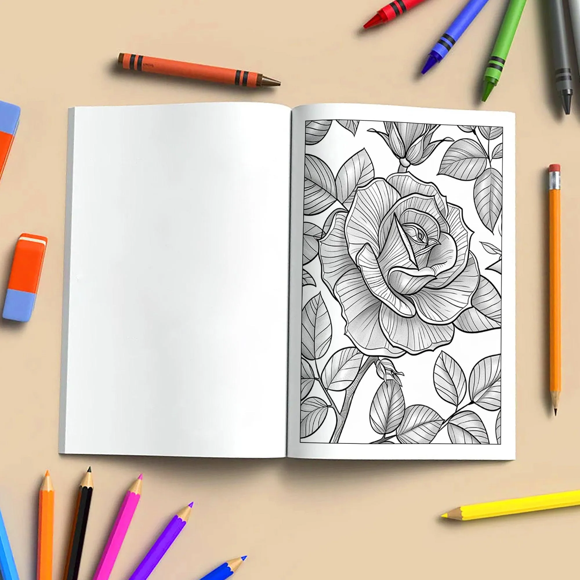 Blossom Dreams Coloring Pages – 48 Pages – Floral Wonderland Art, Beautiful Flowers, Nature Designs – For Adults - image 4