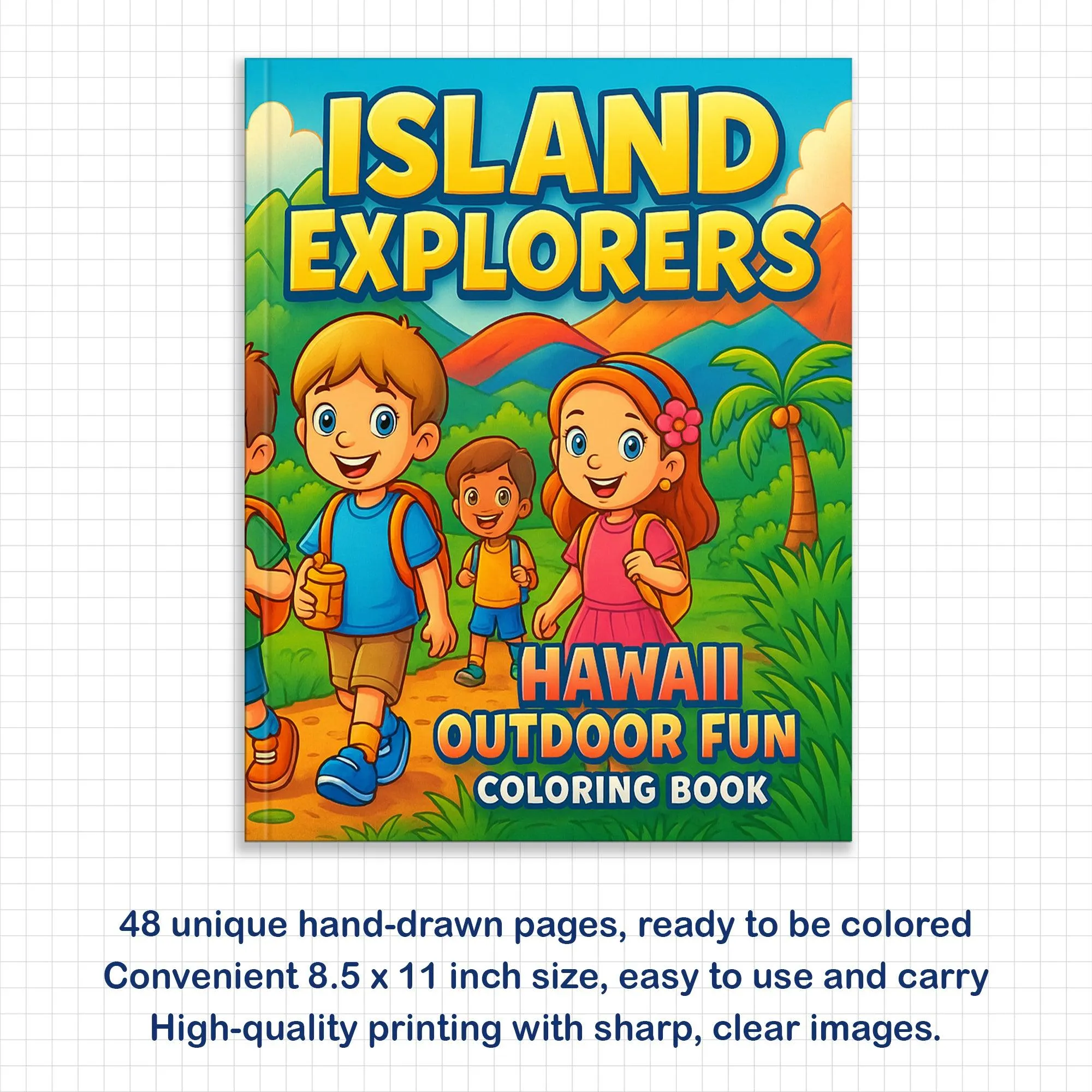 Island Explorers Coloring Pages – 48 Fun Hawaii Outdoor Adventures – For Kids - image 2