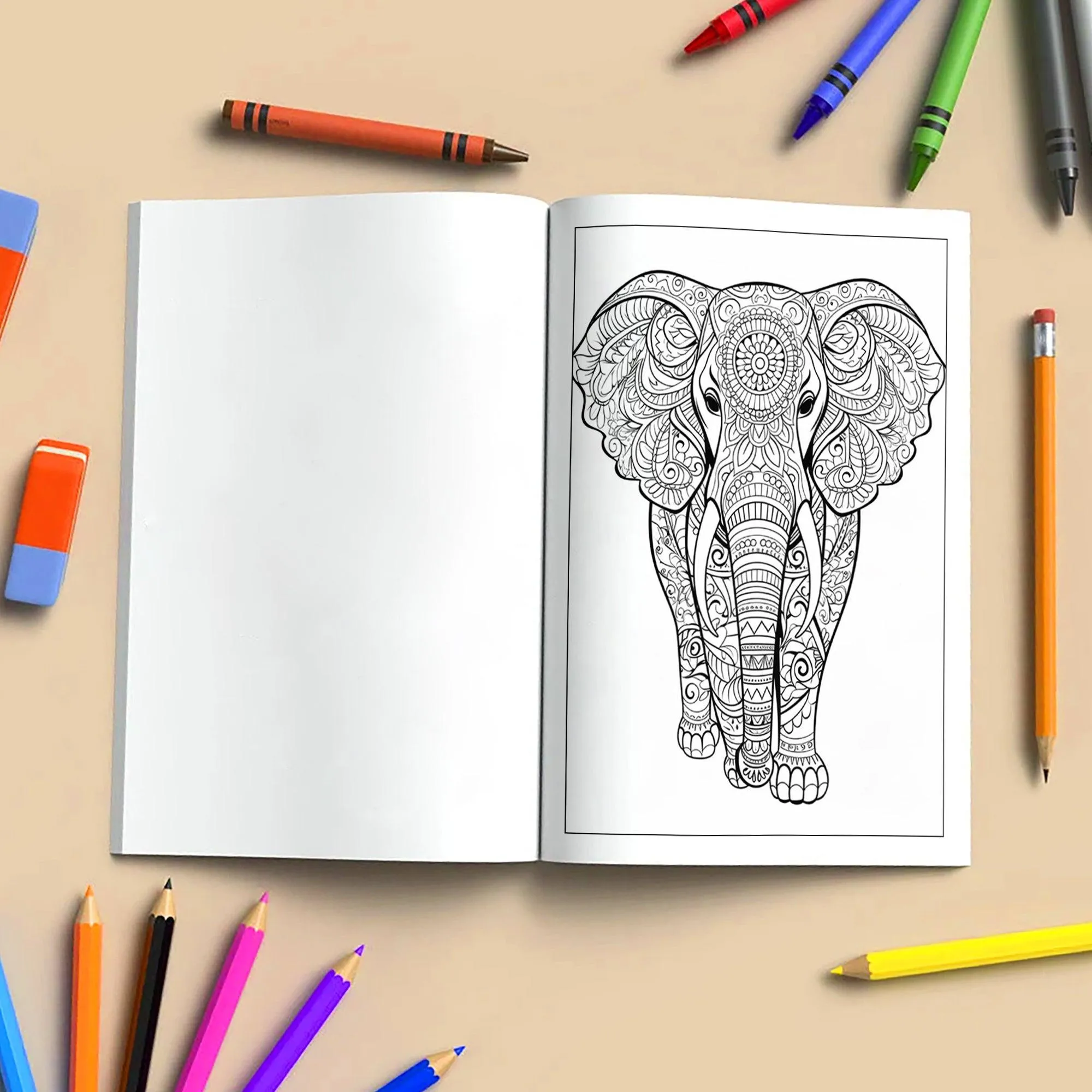 Mystic Elephants Coloring Pages – 48 Mandala-Inspired Designs for Adults - image 4