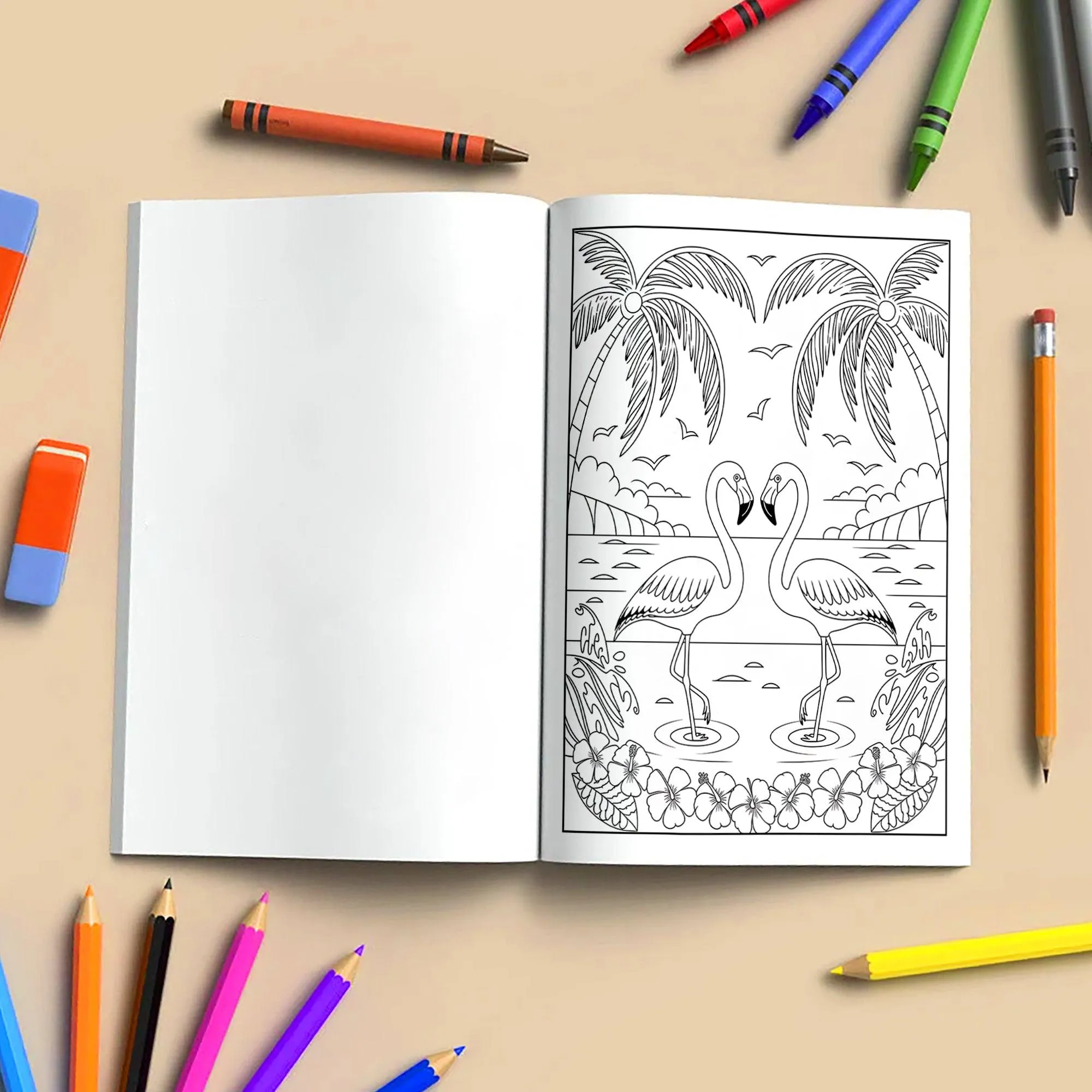 Aloha Adventures Coloring Pages – 48 Cute Beach & Ocean Scenes for Kids - image 4