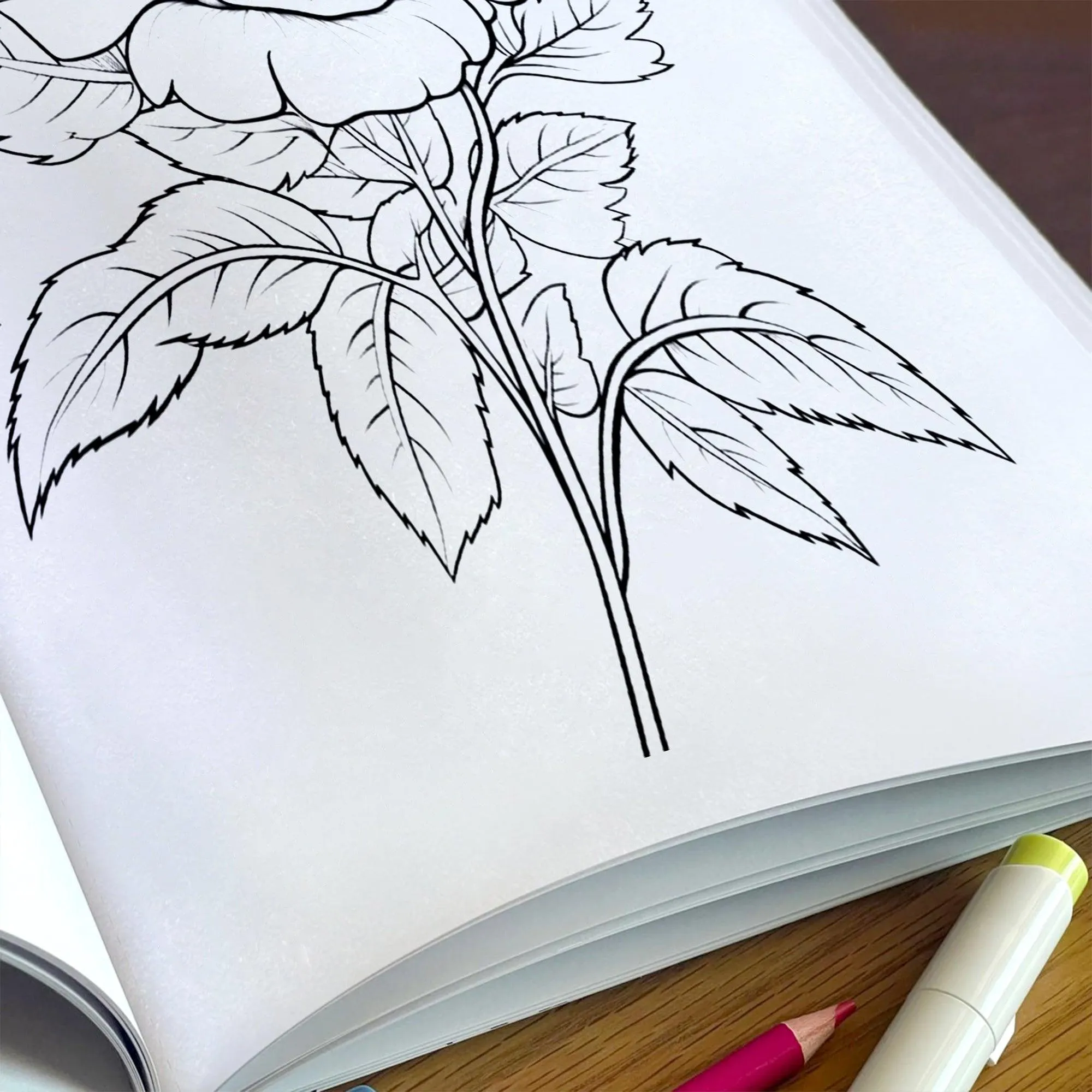 Floral Bliss Coloring Pages – 48 Elegant Botanical Designs for Adults - image 5