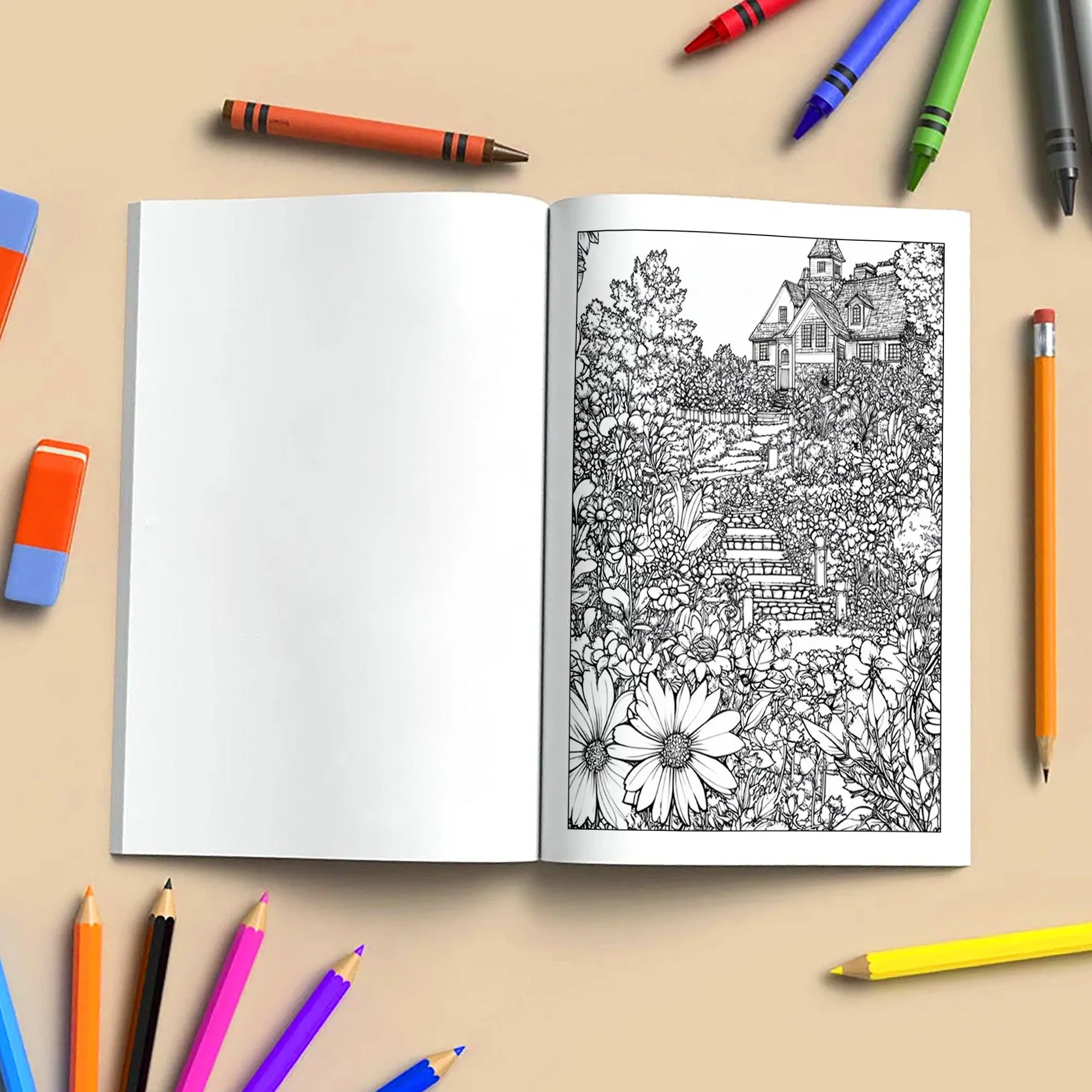 Secret Garden Wonders Coloring Pages – 48 Pages – Beautiful Floral Escape Scenes – For Adults - image 4