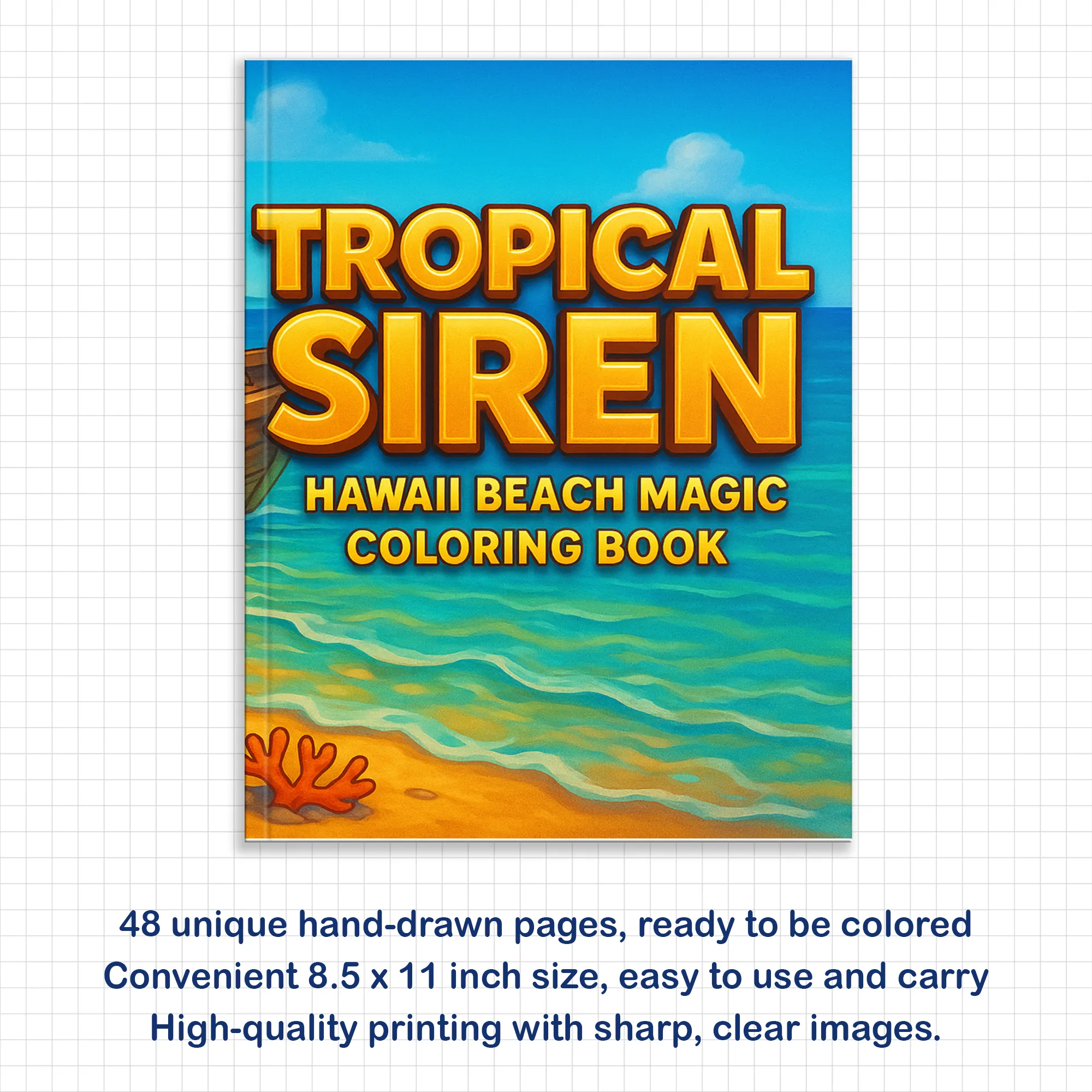 Tropical Siren Coloring Pages – 48 Magical Mermaid Moments for Kids - image 2