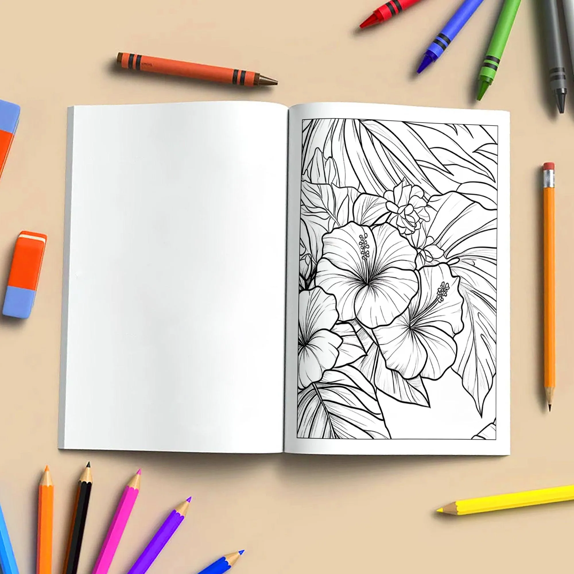 Moonlit Garden Coloring Pages – 48 Whimsical Floral & Cosmic Designs for Adults - image 4