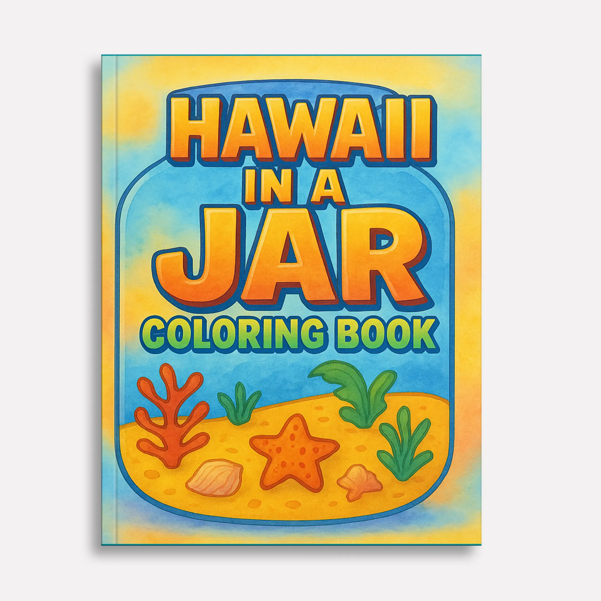 Hawaii in a Jar Coloring Pages – 48 Pages – Whimsical, Relaxing, Beach Aesthetic – For Adults - image 2