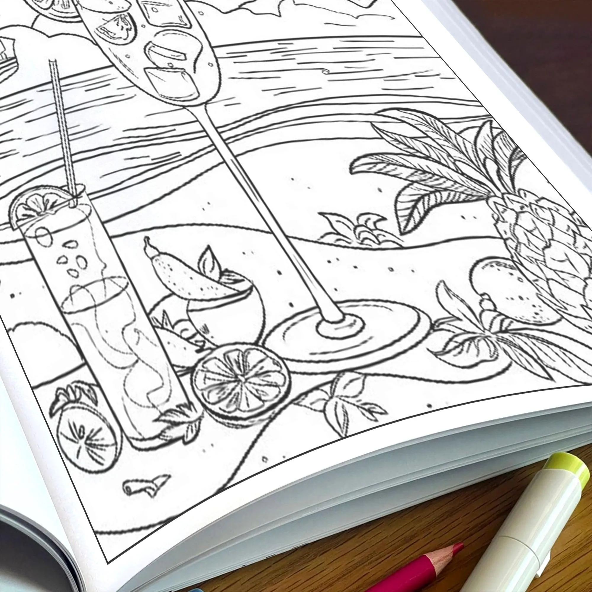 Aloha Serenity Hawaii Coloring Pages – 48 Scenic Ocean Views for Adults - image 5