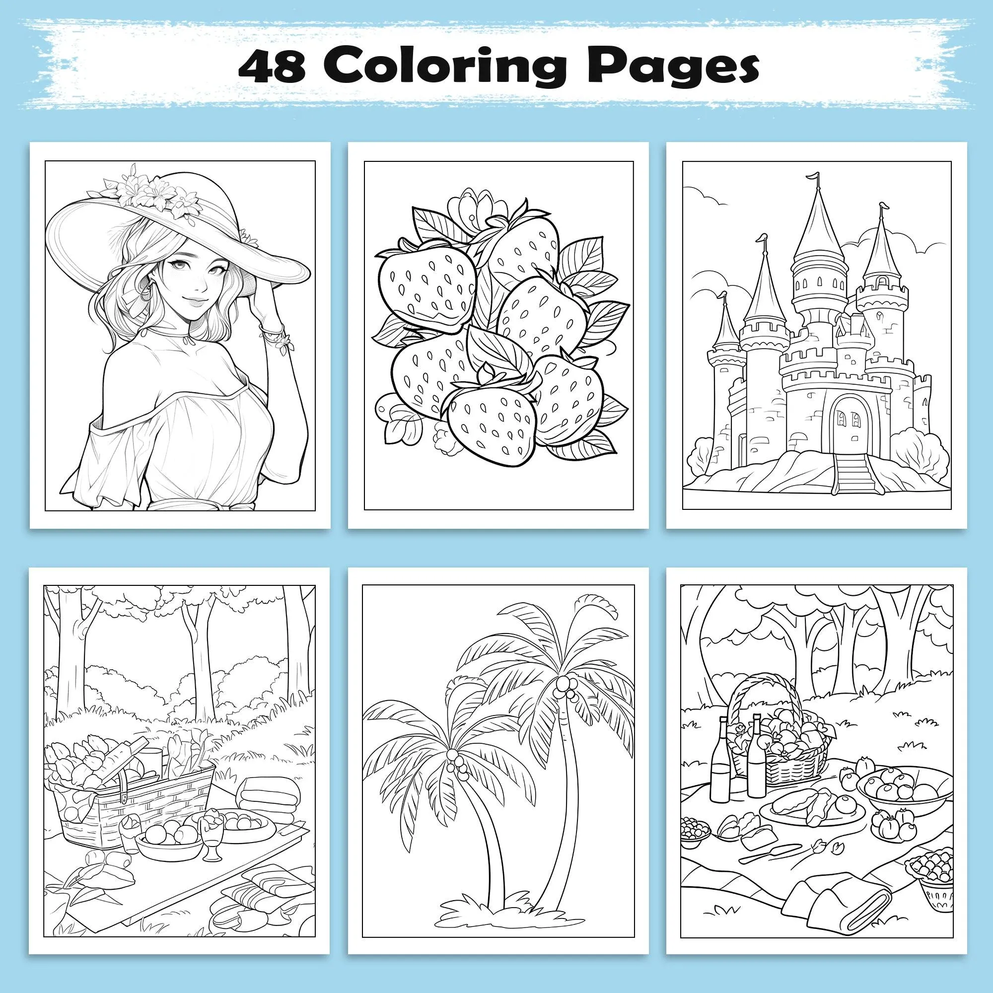 Tropical Smiles Hawaii Coloring Pages – 48 Fun Summer Activities for Kids - image 2