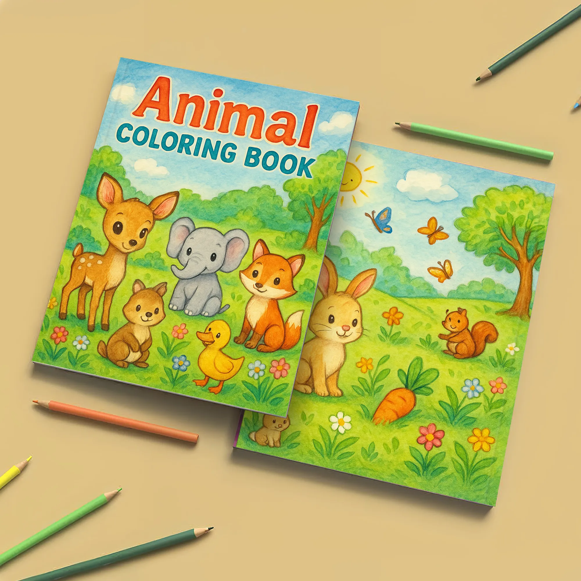 Animal Coloring Book - Relaxing and Joyful Animal Scenes to Color - image 7