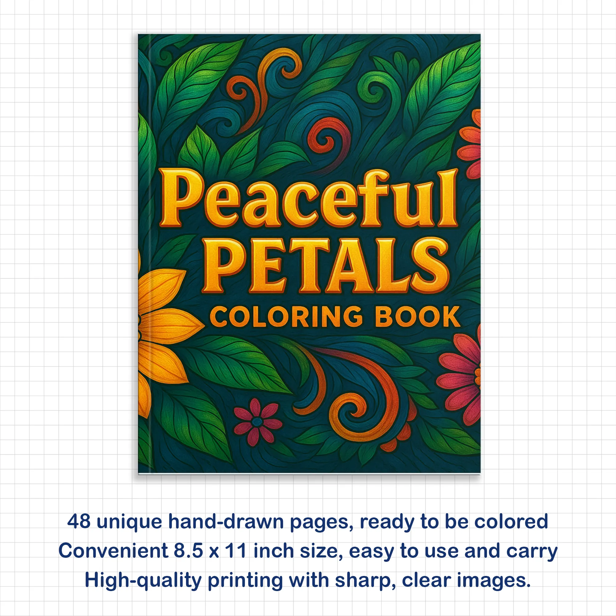 Peaceful Petals - Mandala Coloring Pages – 48 Relaxing Mandala Designs for Adults - image 2