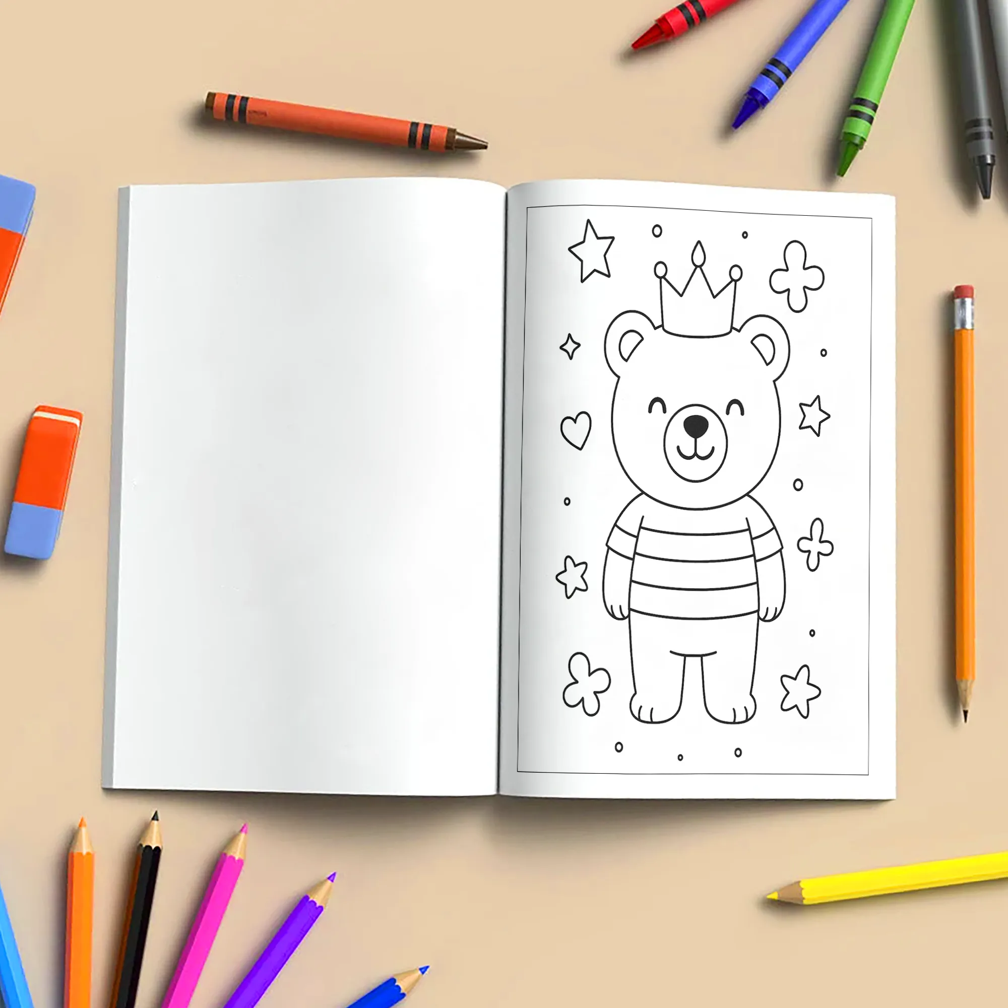 Sweet Bear Adventures – Animal Coloring Pages – 48 Pages – Playful, Gentle, Woodland Fun – For Kids - image 5