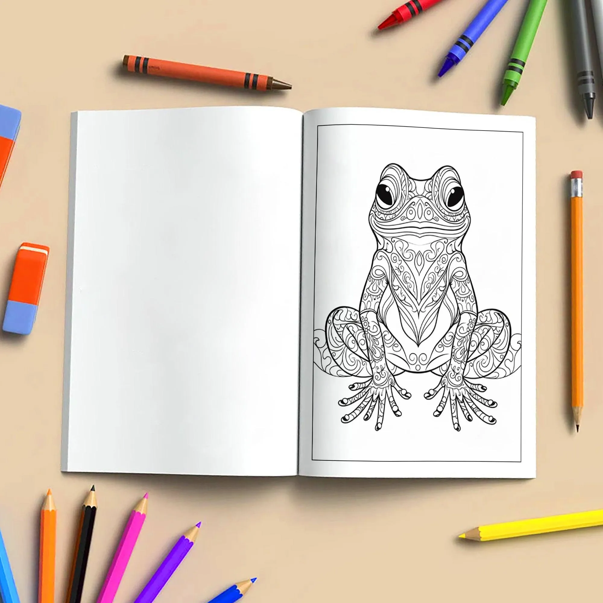 Elegant Frog Mandalas – 48 Intricate Coloring Pages for Adults - image 4