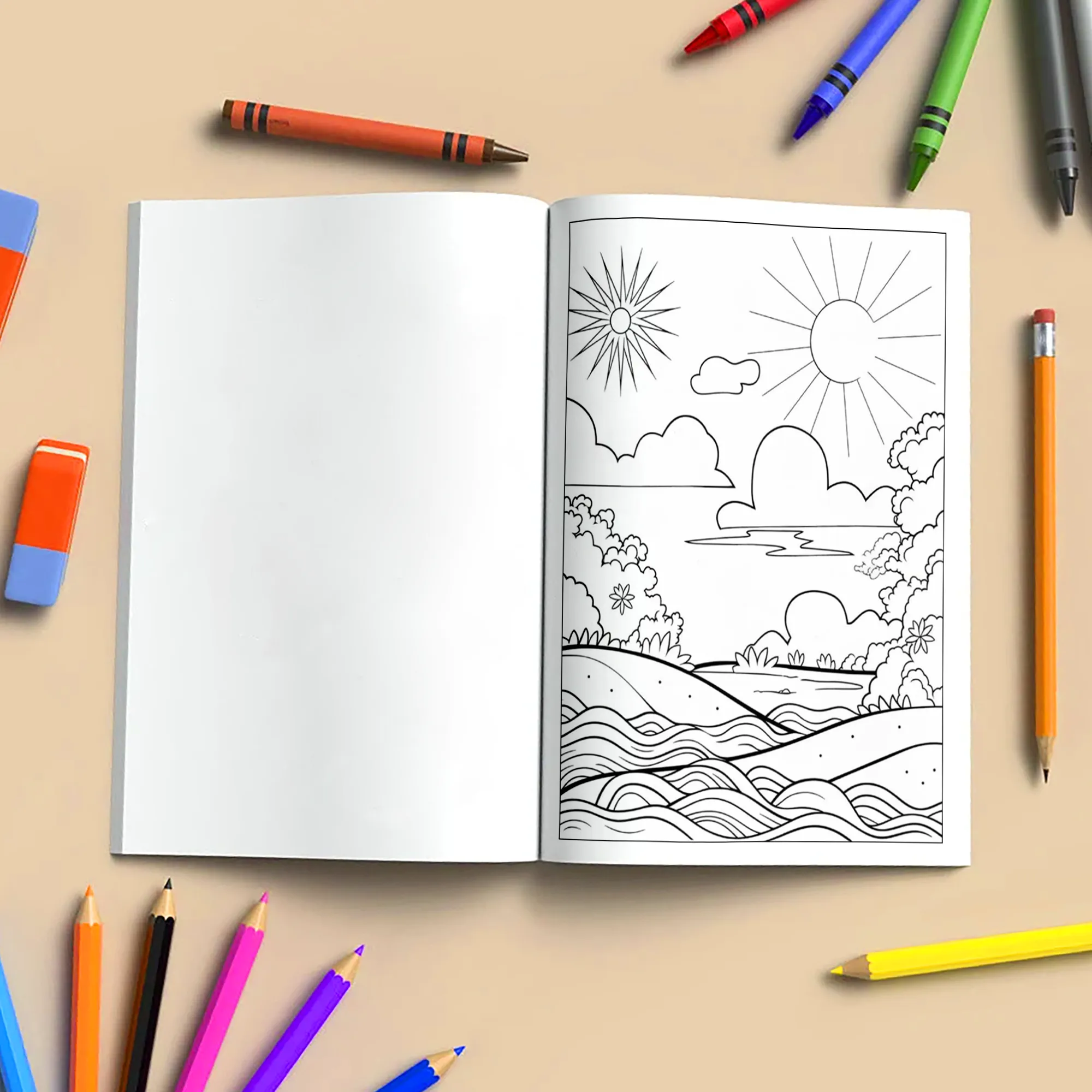 Aloha Horizons Hawaii Coloring Pages – 48 Peaceful Sunset Views for Adults - image 4