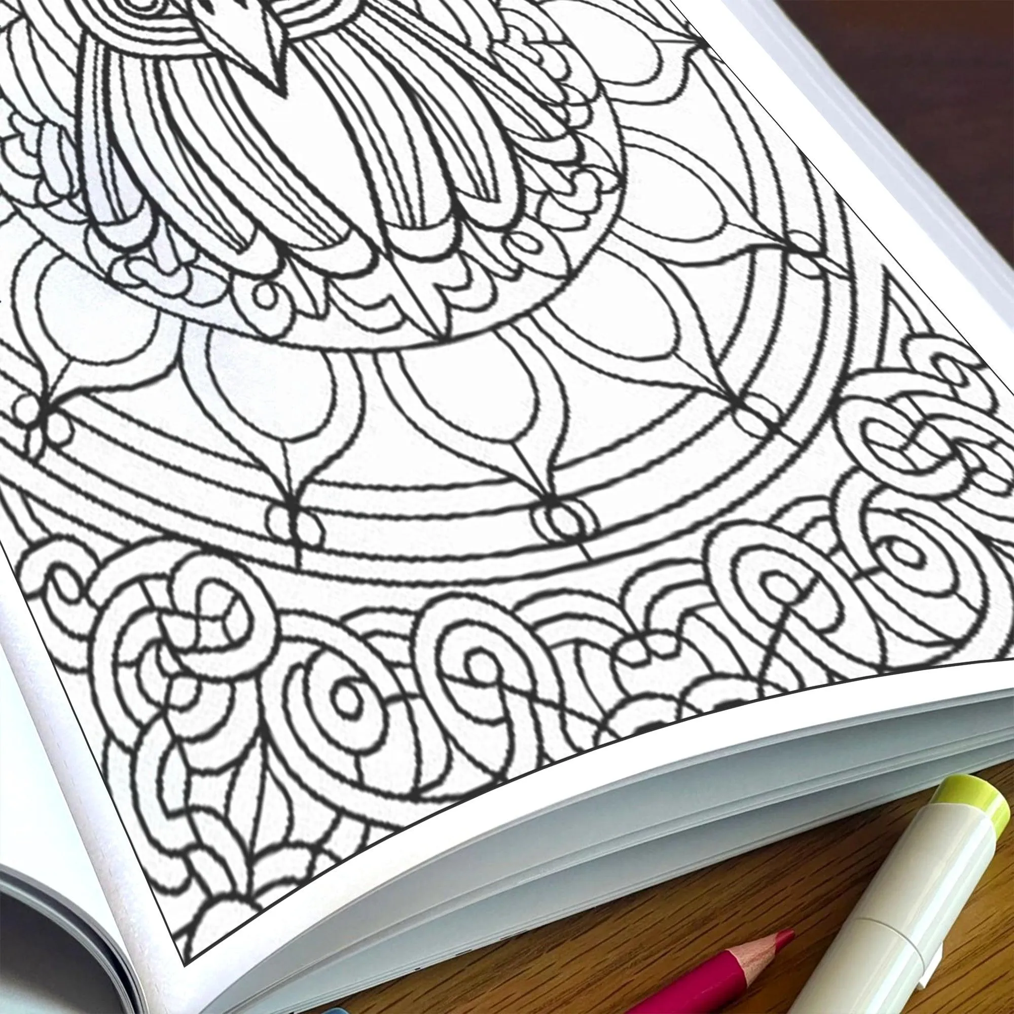 Stained Glass Mandala Wonders – Mandala Coloring Pages – 48 Pages – Bold, Intricate, Glass-Inspired Patterns – For Adults - image 5