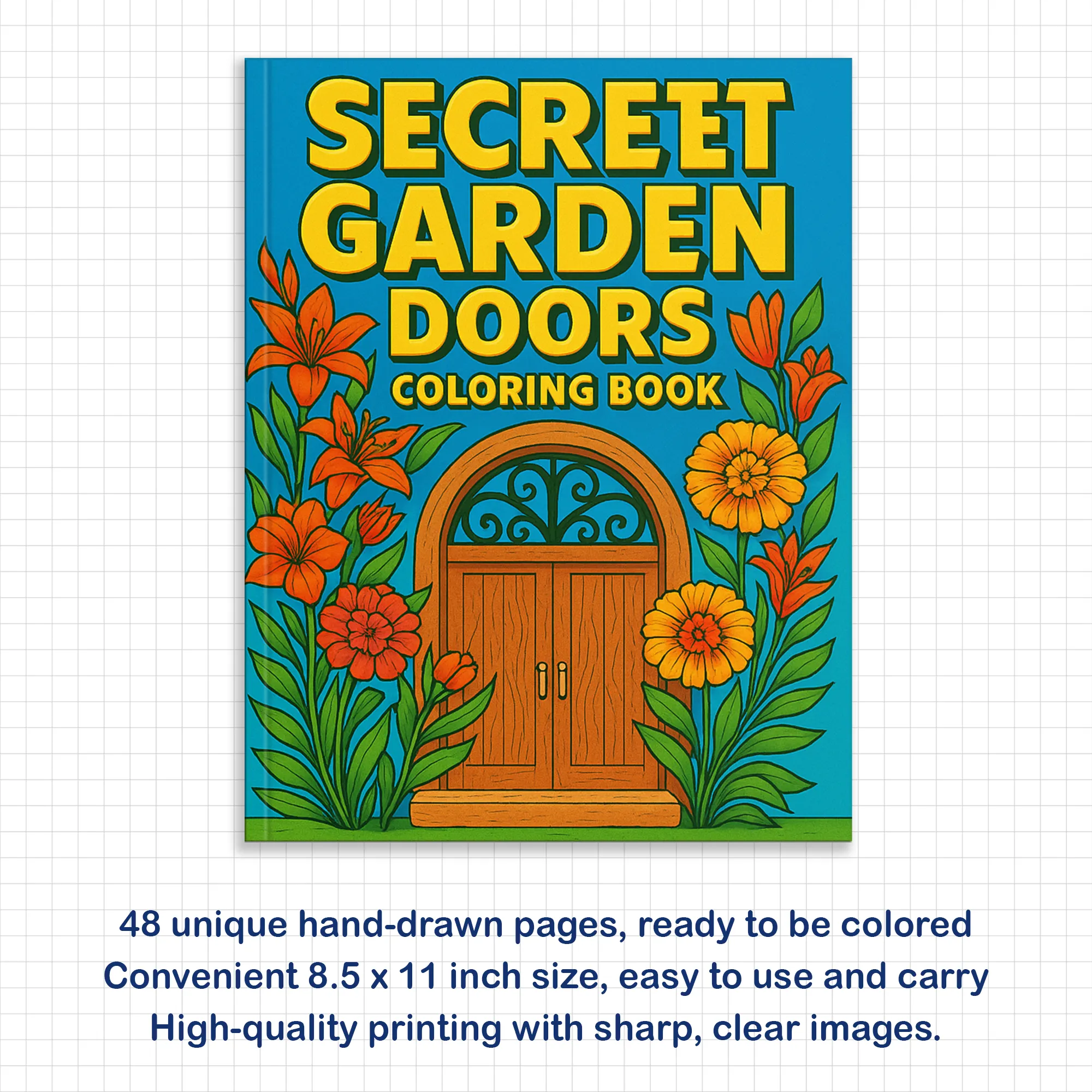 Secret Garden Doors Coloring Pages for Kids – 48 Magical Door Scenes - image 3
