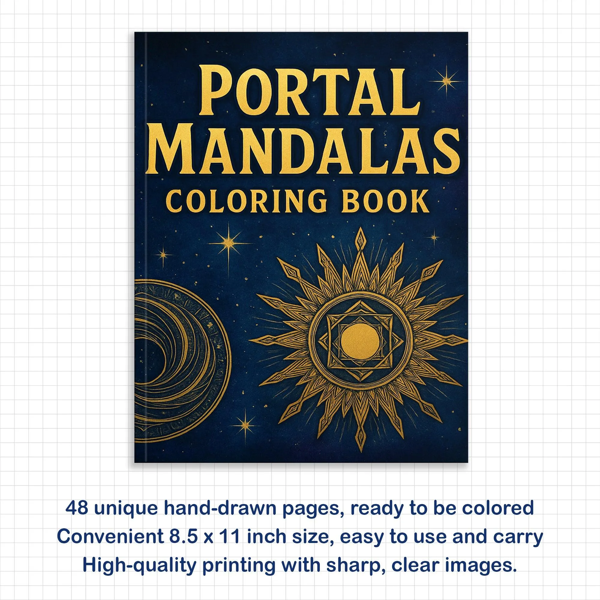 Portal Mandalas – Mandala Coloring Pages – 48 Pages – Spirals, Light Gates, Twisted Space Paths – For Adults - image 3