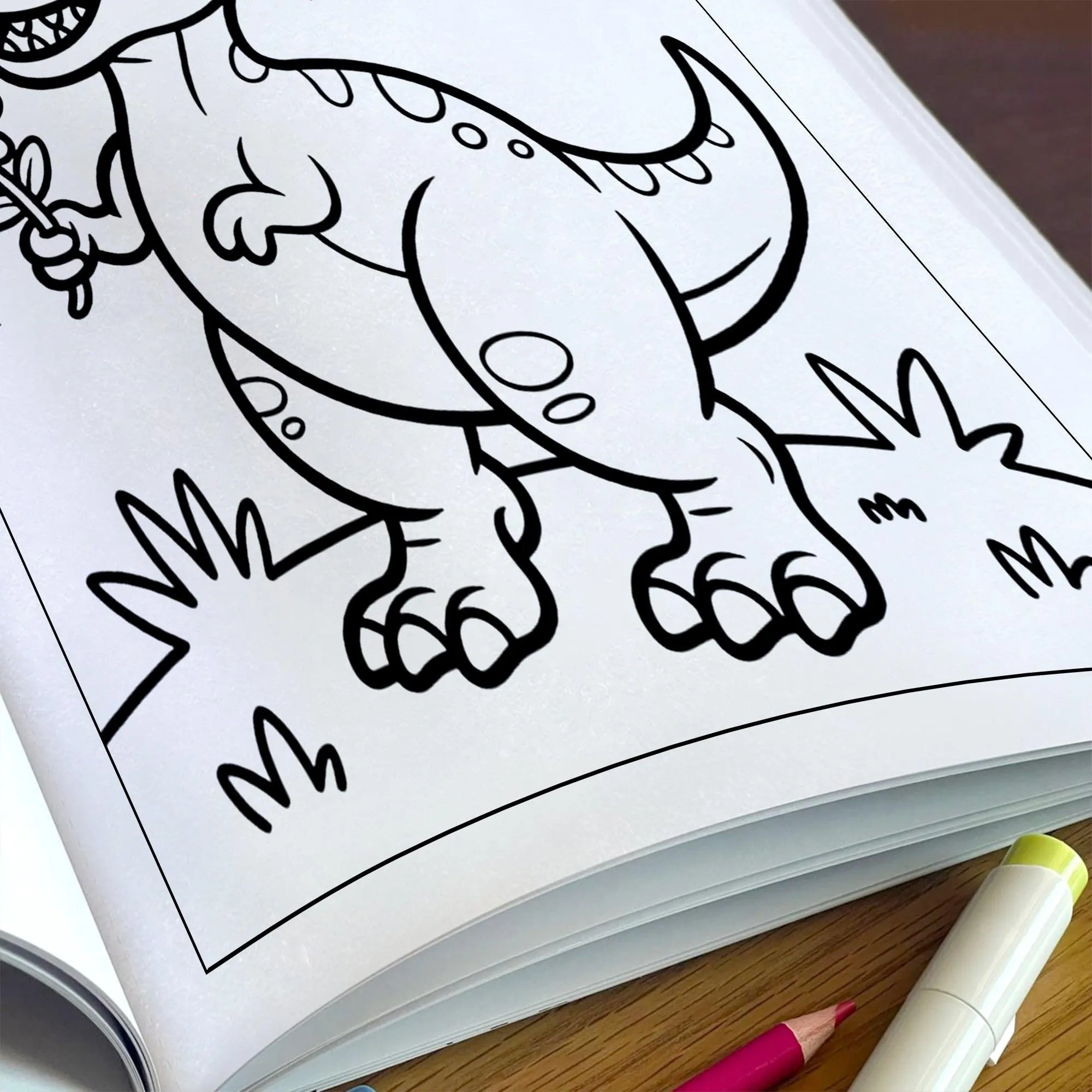 Happy Dino Days – Adorable Dinosaur Activity Coloring Pages – 48 Pages – Cute Dino, Outdoor Scenes – For Kids - image 5