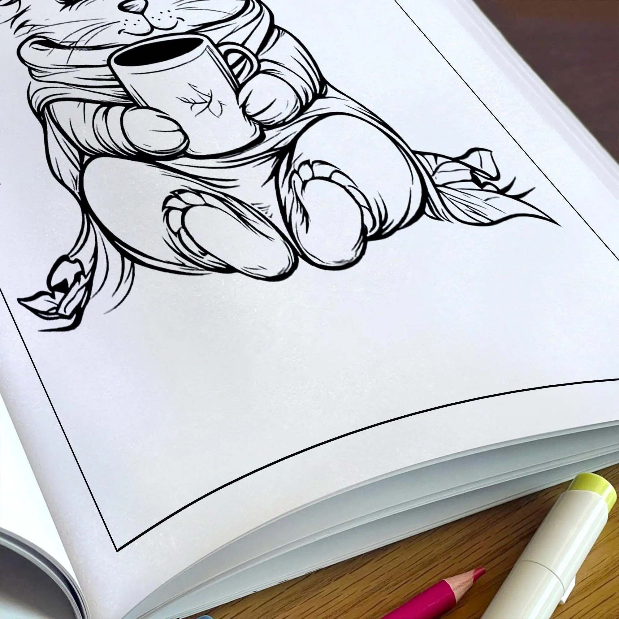 Cozy Critters Coloring Pages – 48 Pages – Cute Animals in Cozy Scenes – For Kids - image 5
