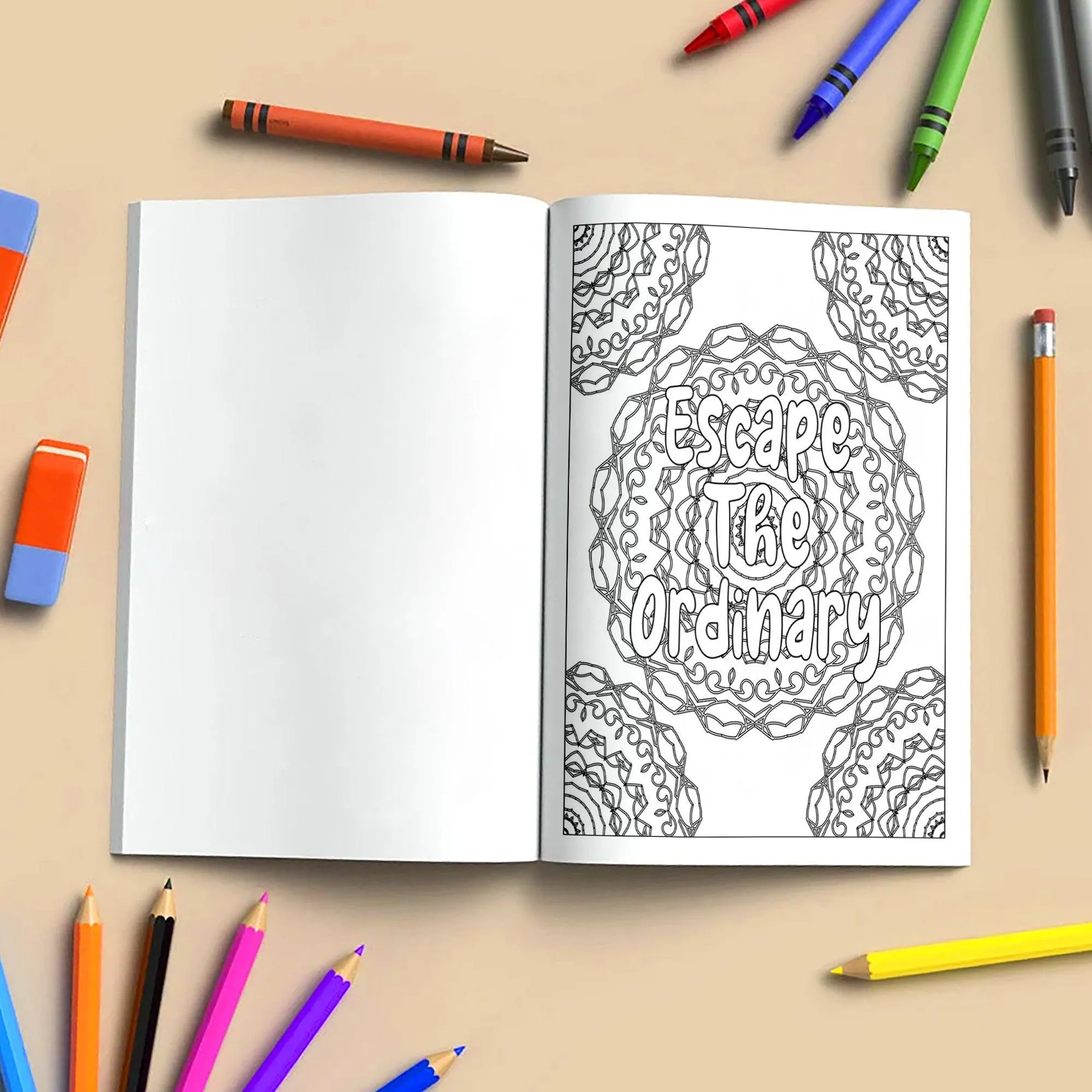 Mandala Inspirations Coloring Pages – 48 Empowering Quotes for Adults - image 4