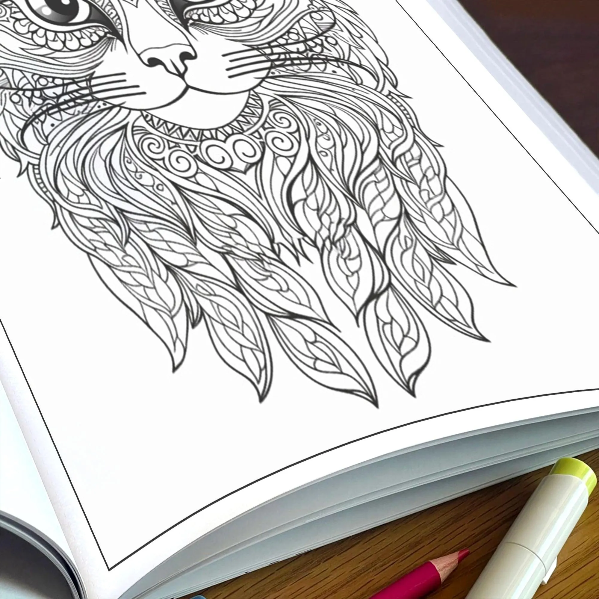Mystic Cats Mandala Coloring Pages – 48 Intricate Designs for Adults - image 5