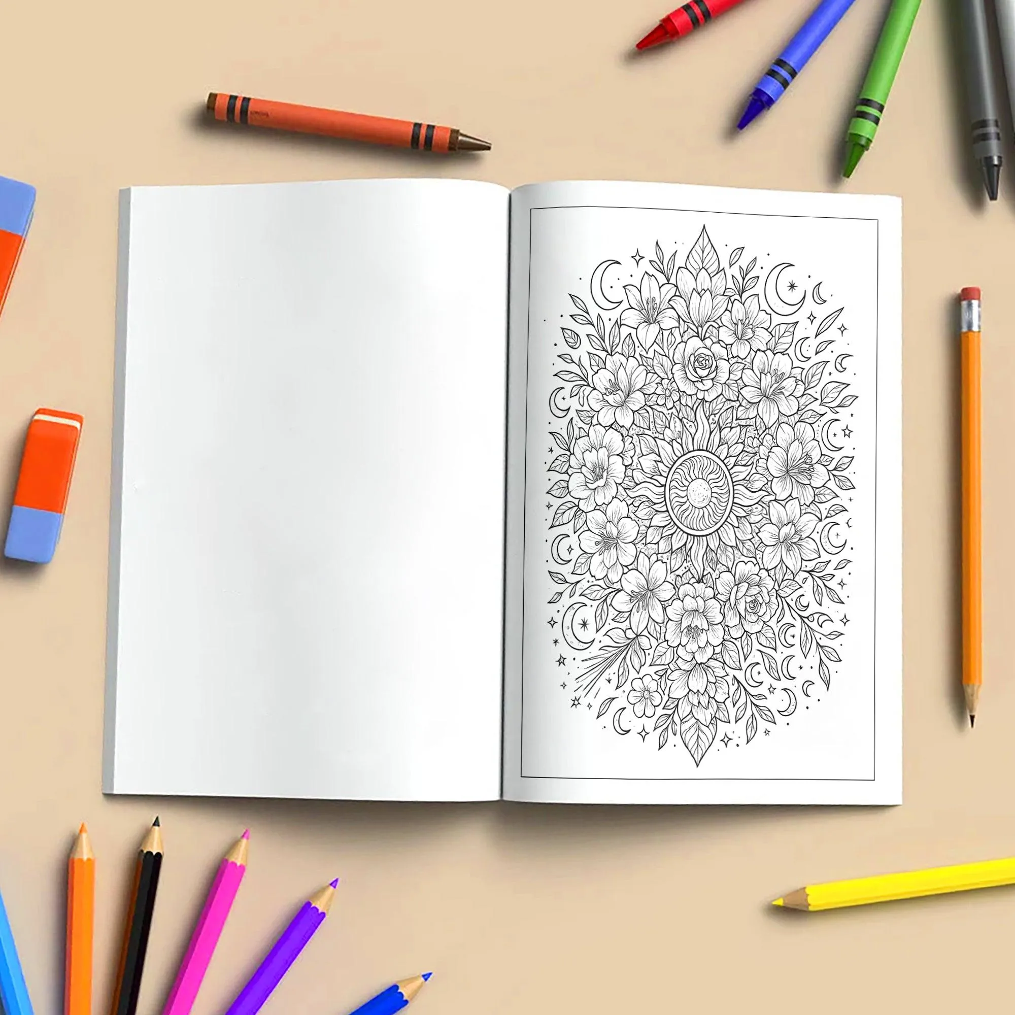 Mystical Nature Mandalas Coloring Pages – 48 Intricate Designs of Forests, Oceans, Crystals & Cosmos for Adults - image 5