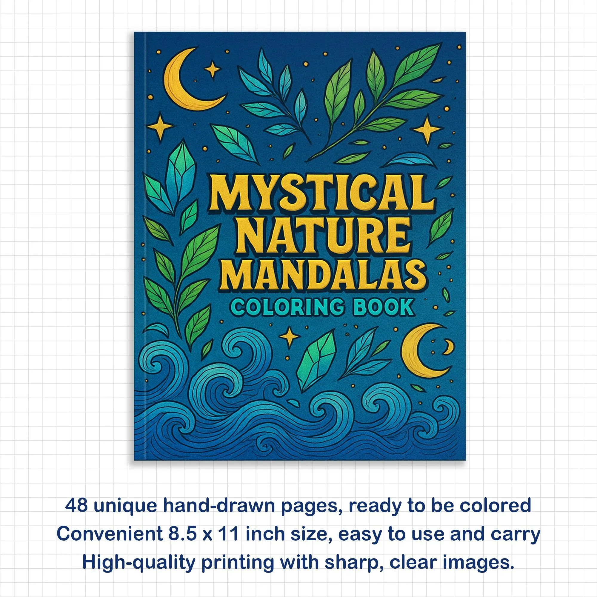 Mystical Nature Mandalas Coloring Pages – 48 Intricate Designs of Forests, Oceans, Crystals & Cosmos for Adults - image 4