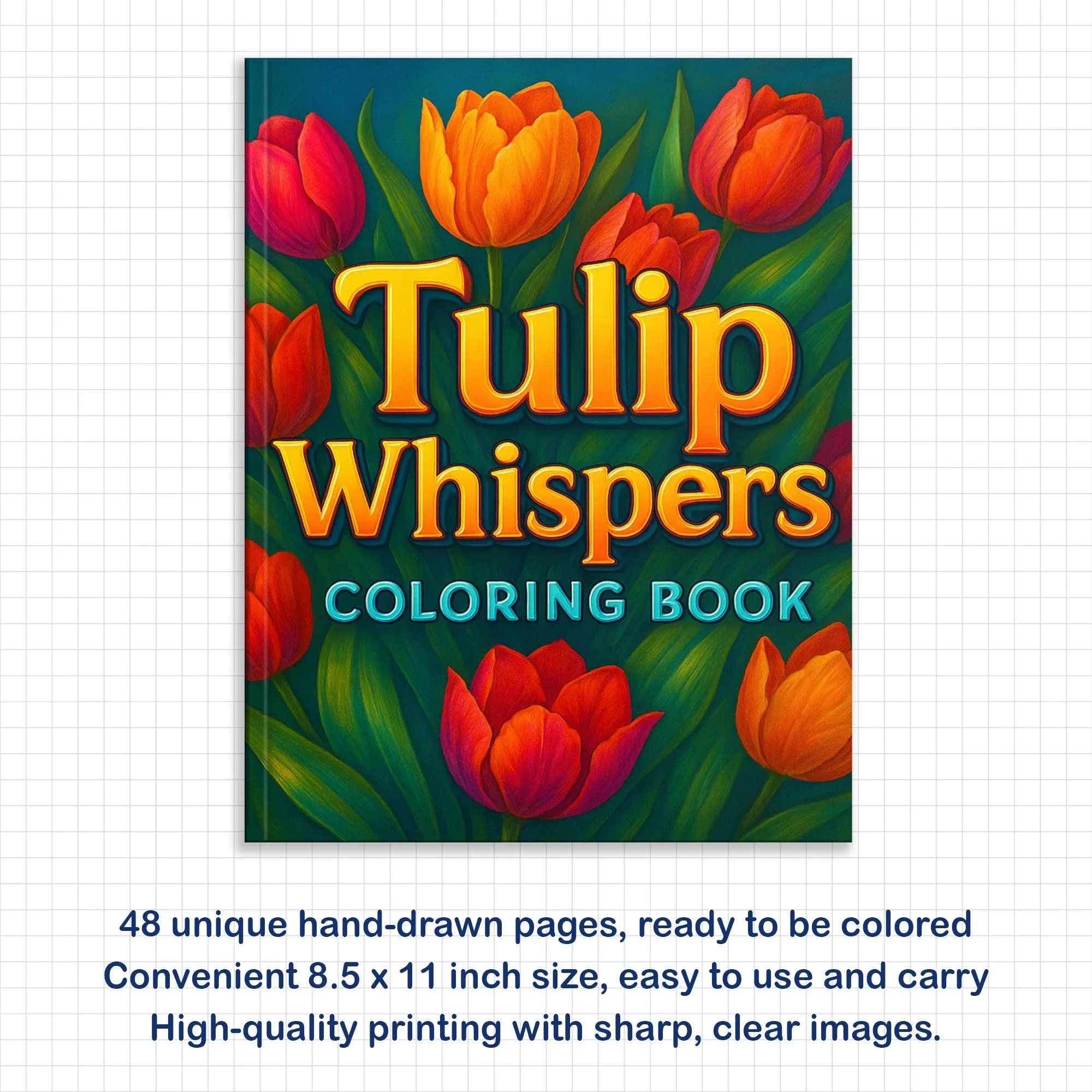 Tulip Whispers Coloring Pages – 48 Relaxing Floral Illustrations for Adults - image 3
