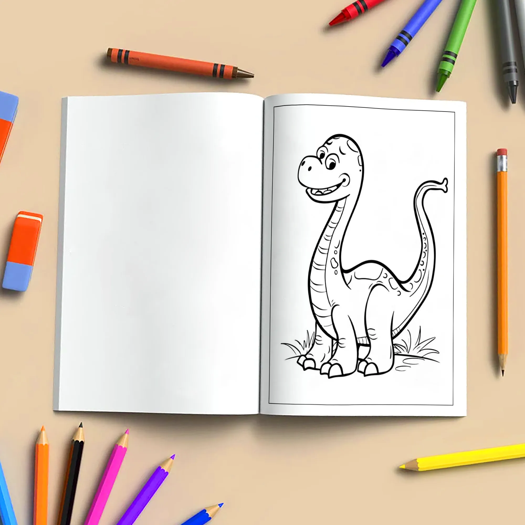 Cuddly Dinos Adventures – Dinosaur Coloring Pages – 48 Pages – Cute, Easy, Playful Fun – For Kids - image 4