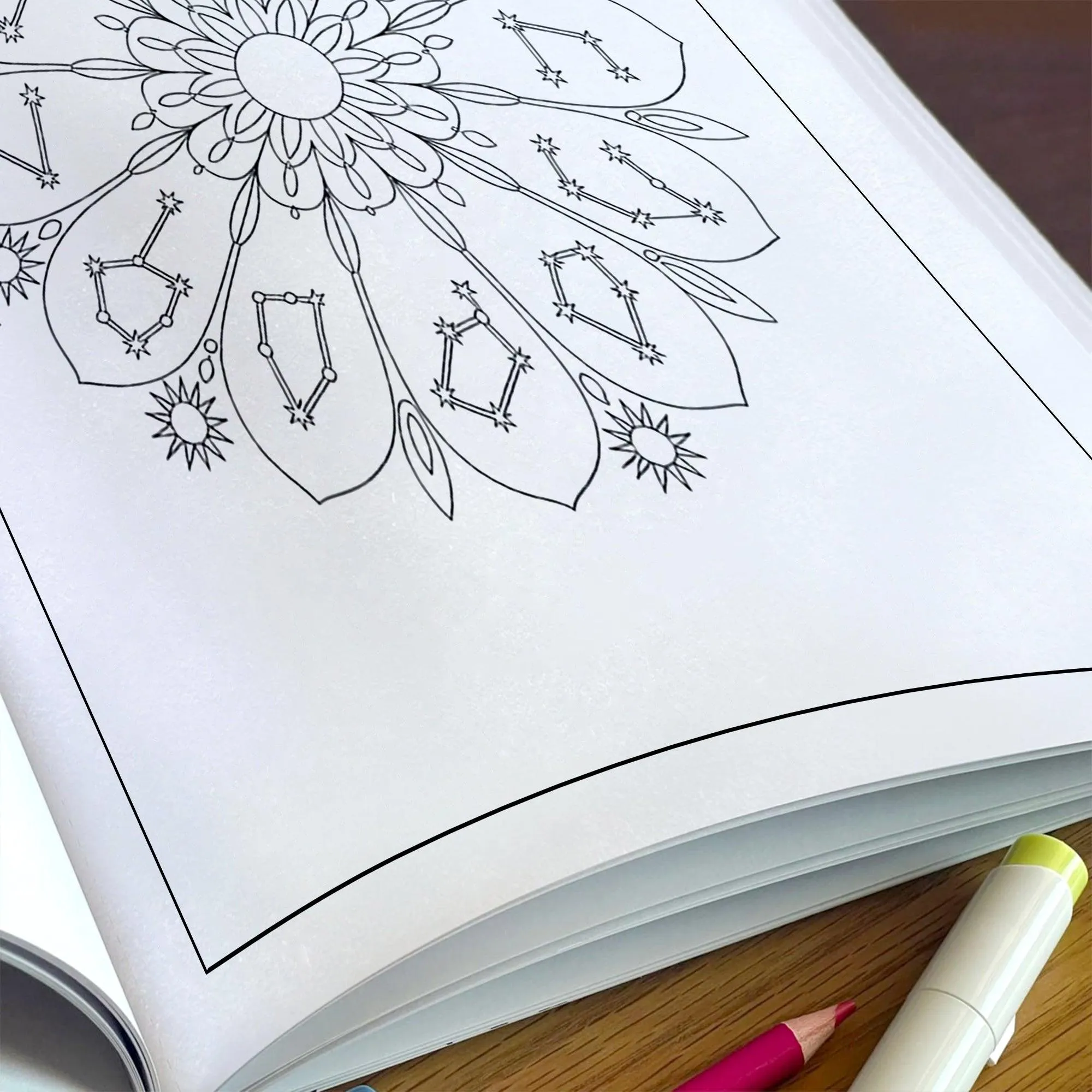 Cosmic Zodiac Coloring Pages – 48 Detailed Horoscope & Planet Artworks – For Adults - image 5