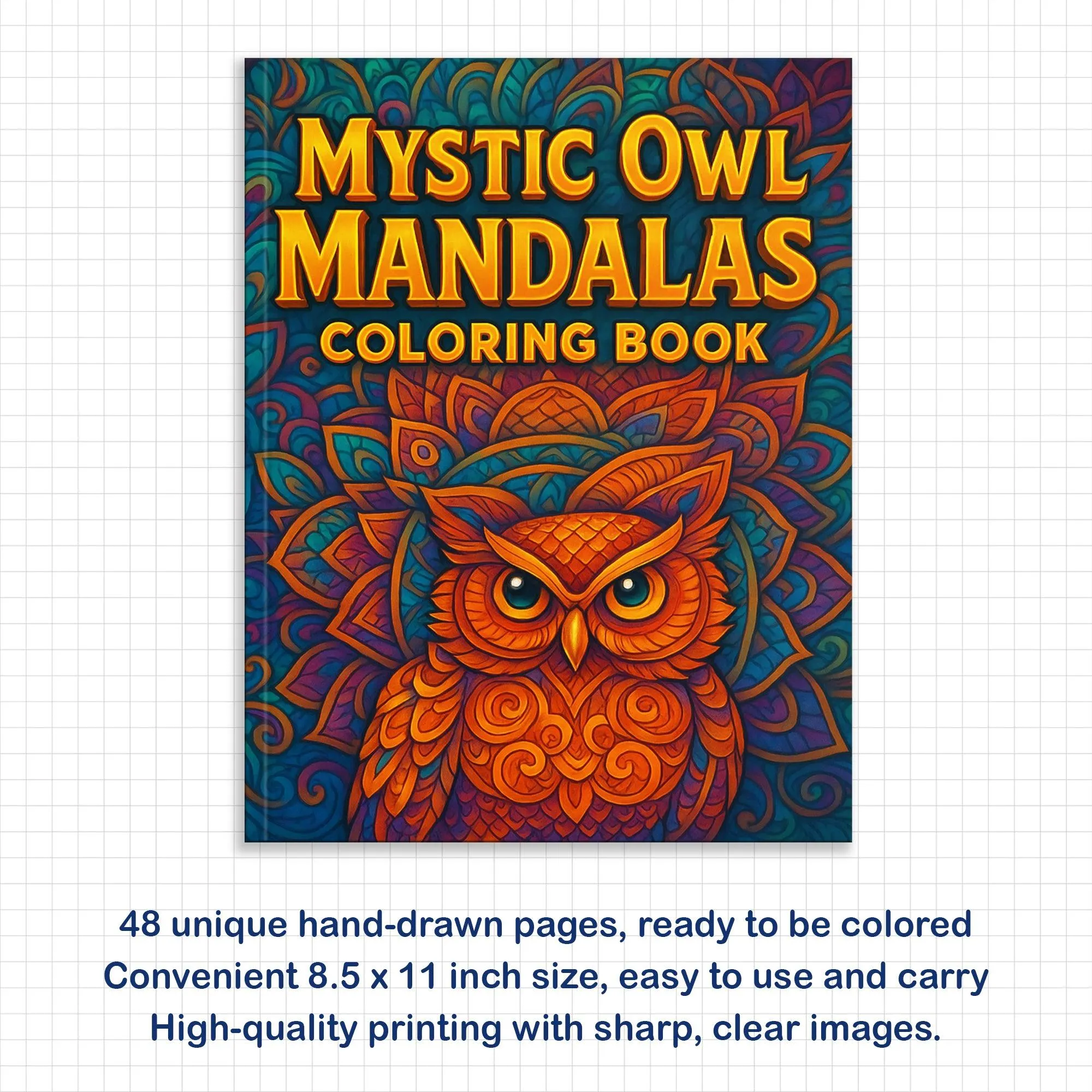 Mystic Owl Mandalas Coloring Pages – 48 Elegant Designs for Adults - image 3