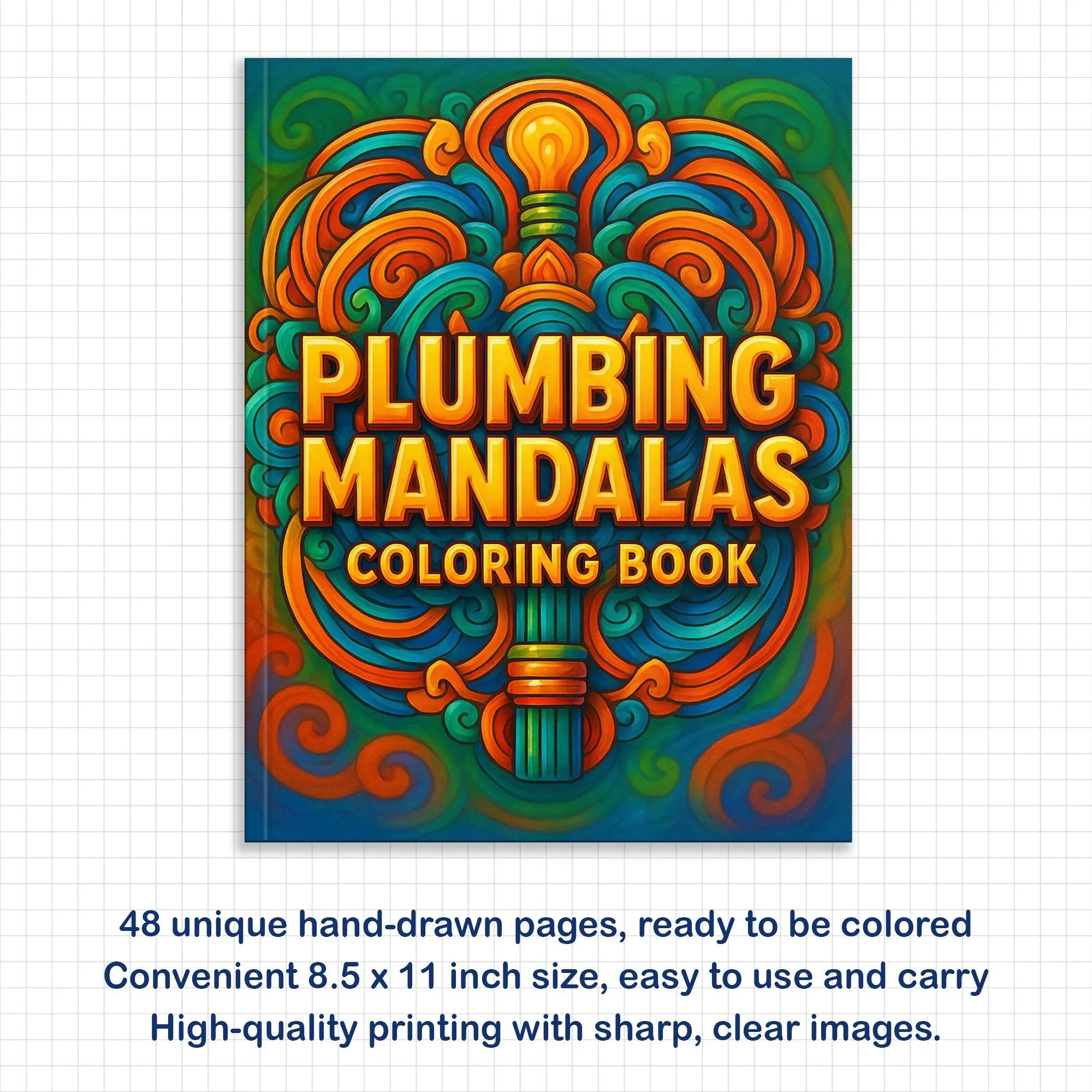 Plumbing Mandalas Coloring Pages – 48 Industrial Pipe Art Designs for Adults - image 3