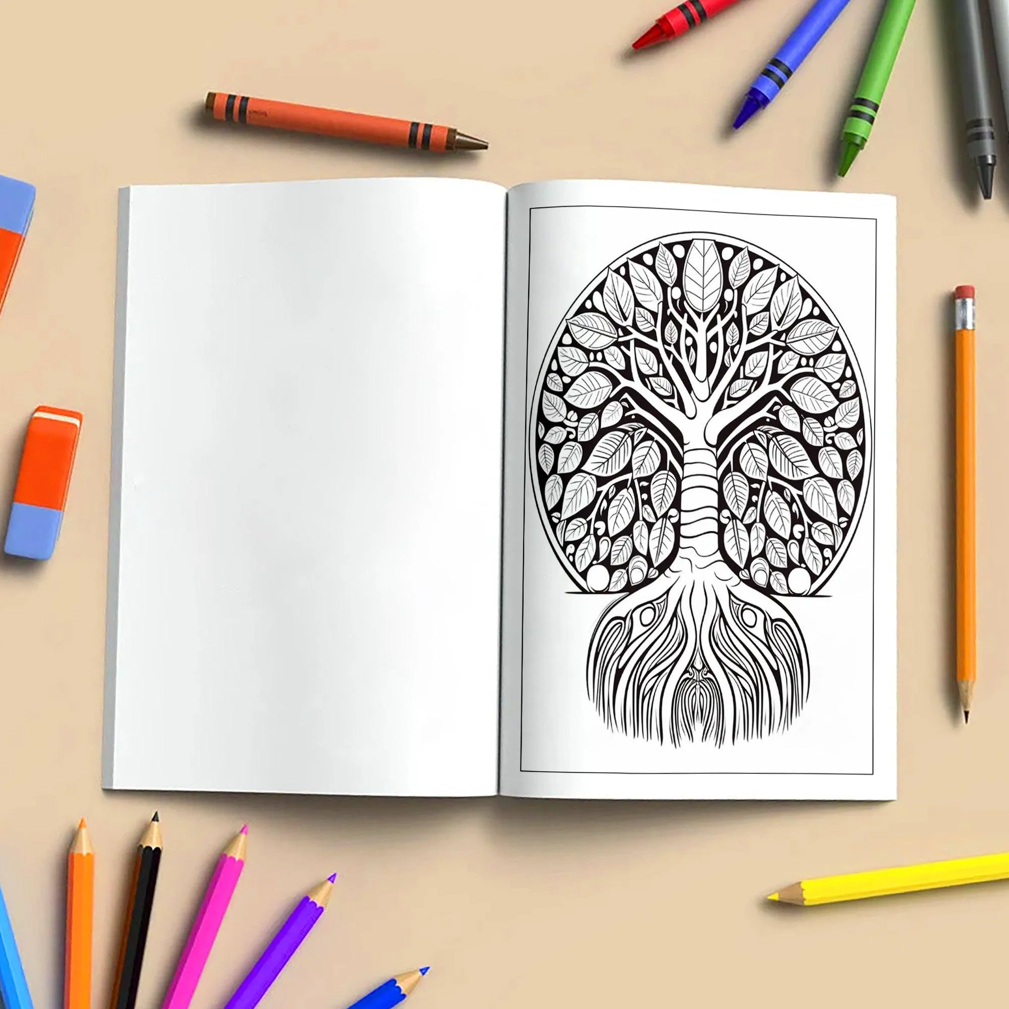 Divine Tree Mandalas Coloring Pages – 48 Spiritual and Nature Mandalas for Adults - image 4